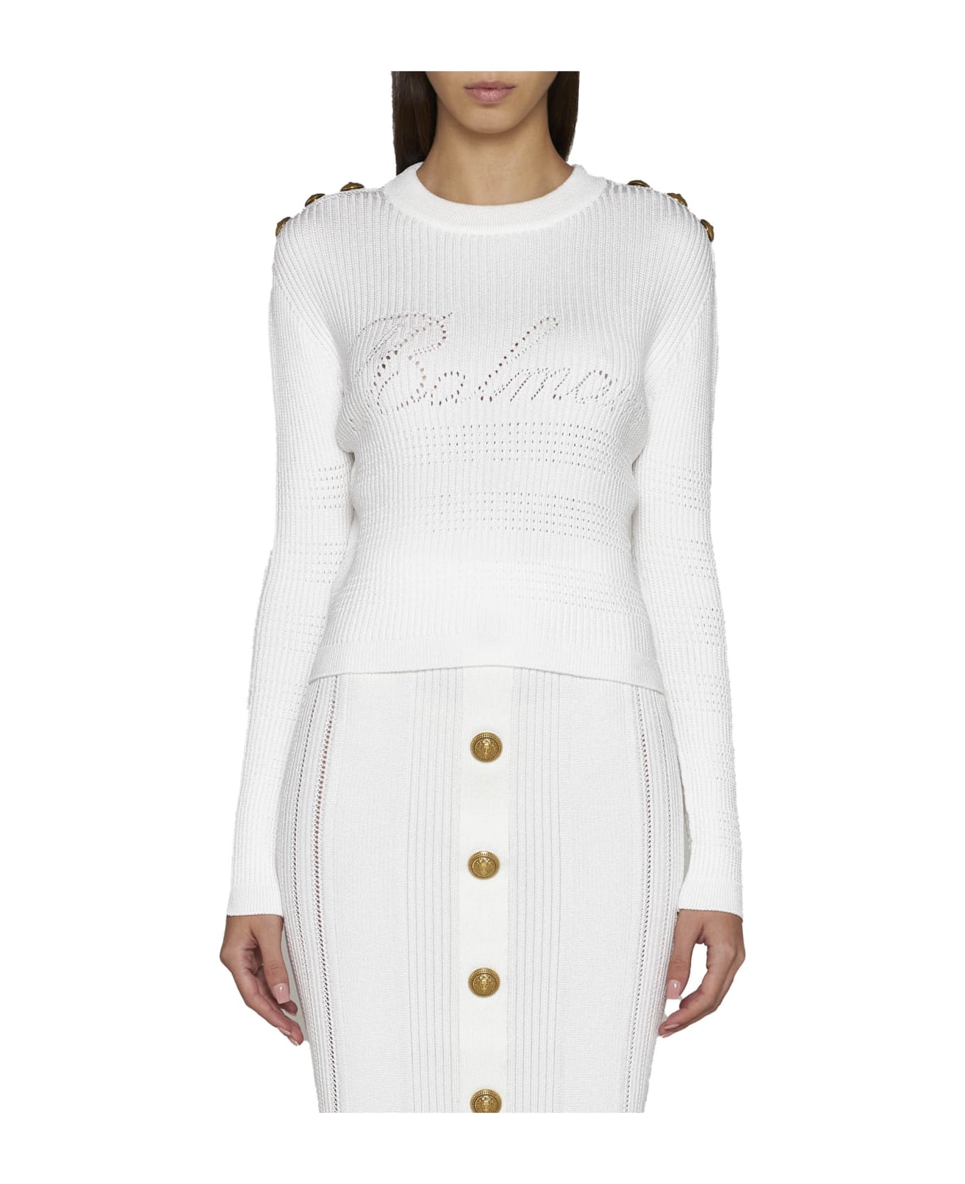 Balmain Sweater - Blanc