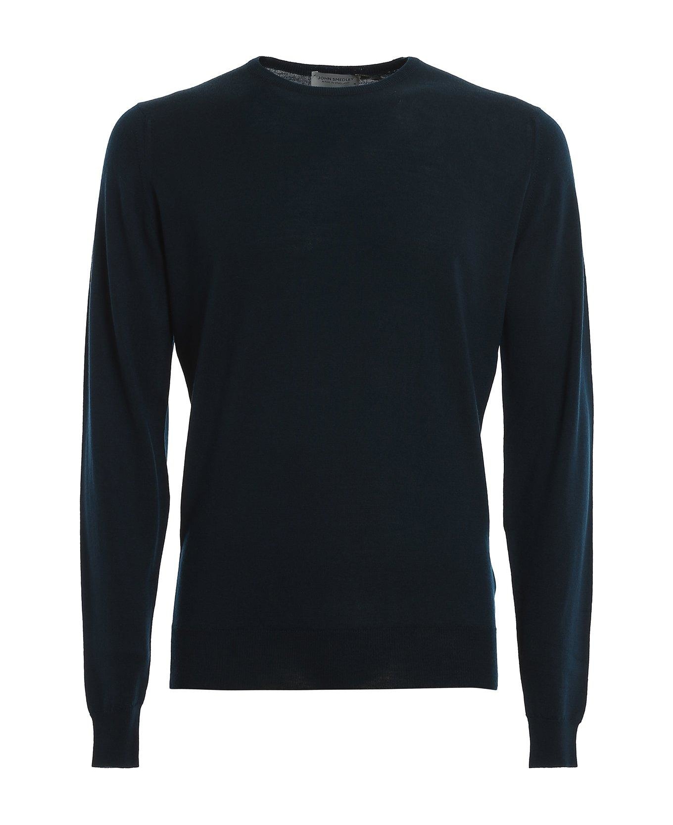 John Smedley Lundy Knitted Jumper - GREEN