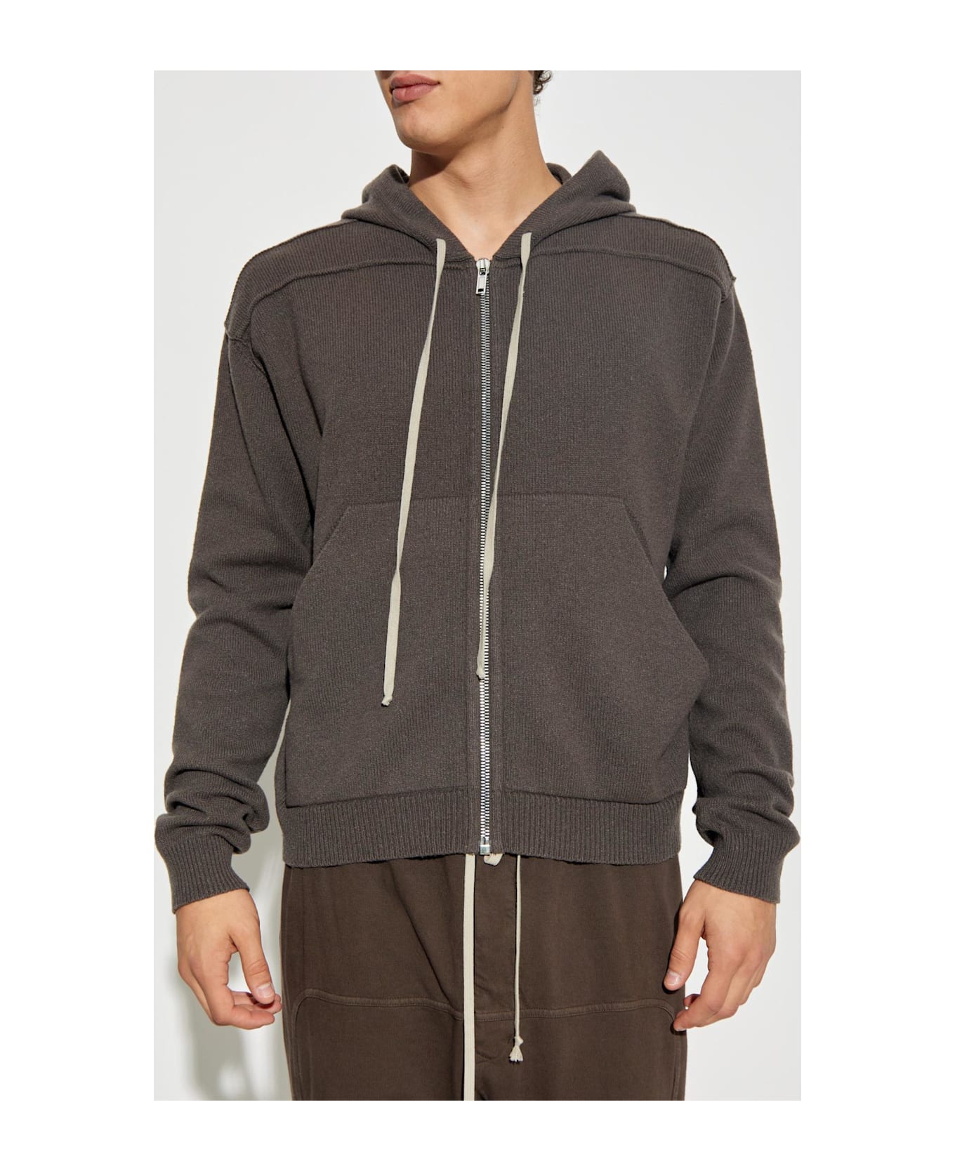 Rick Owens Zipped Sweatshirt - DARKDUST