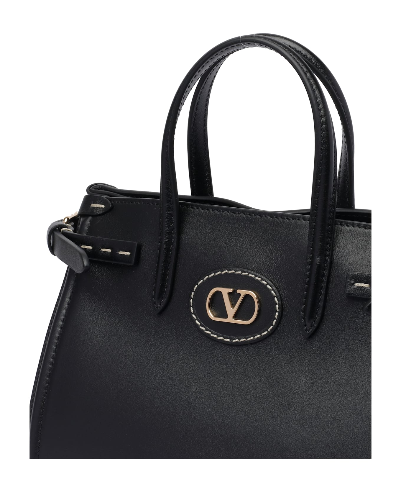 Valentino Garavani Small Antibes Shopping Bag - Black