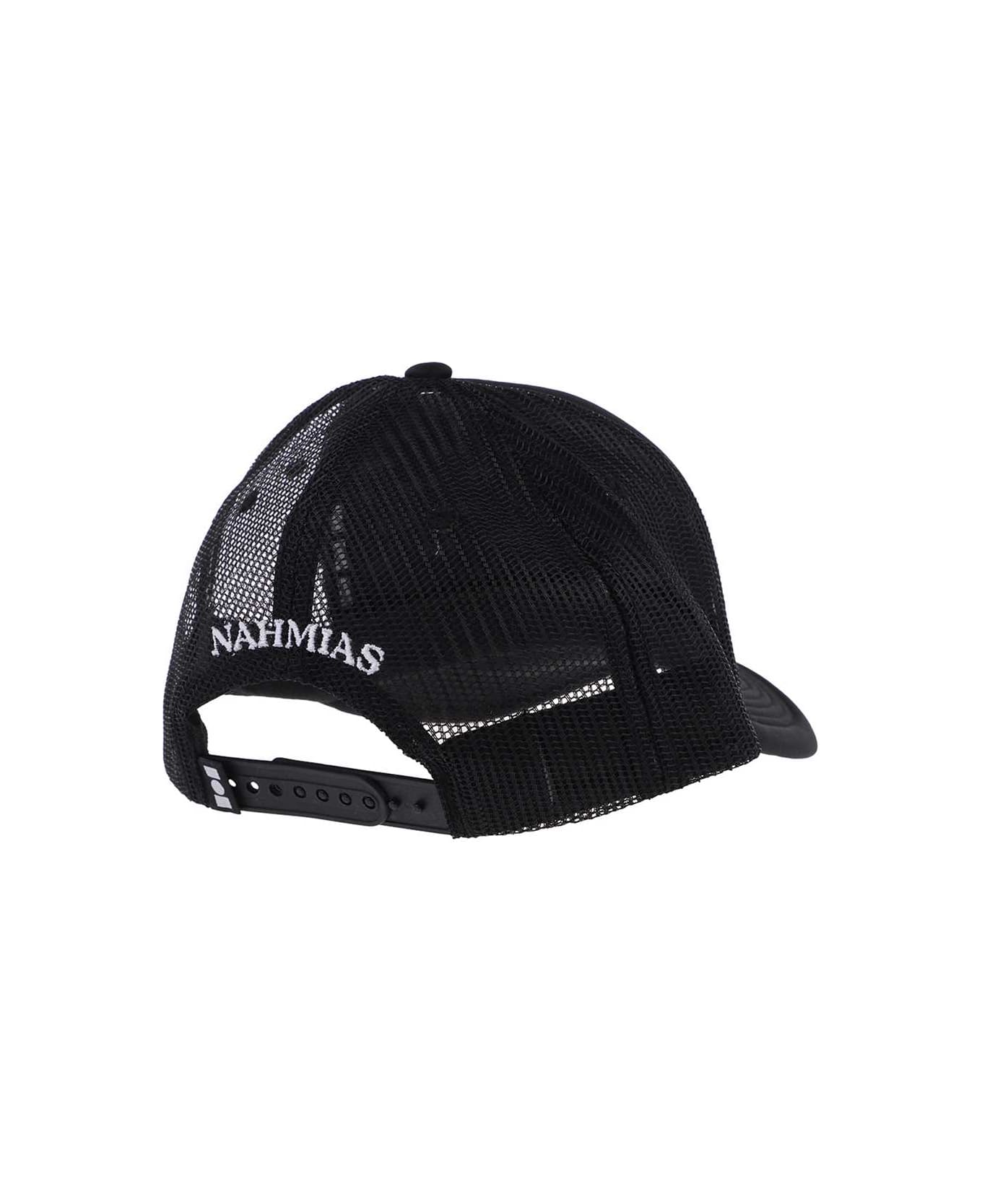 Nahmias Embroidered Baseball Cap - black