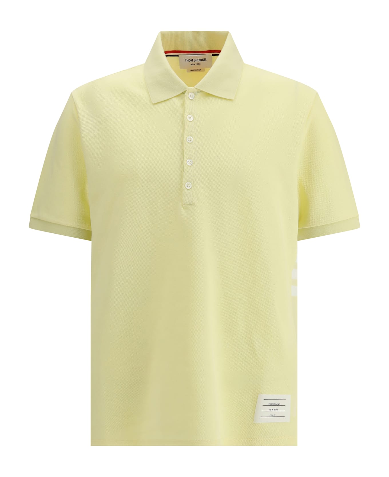 Thom Browne Polo Shirt Whit Iconic Bands