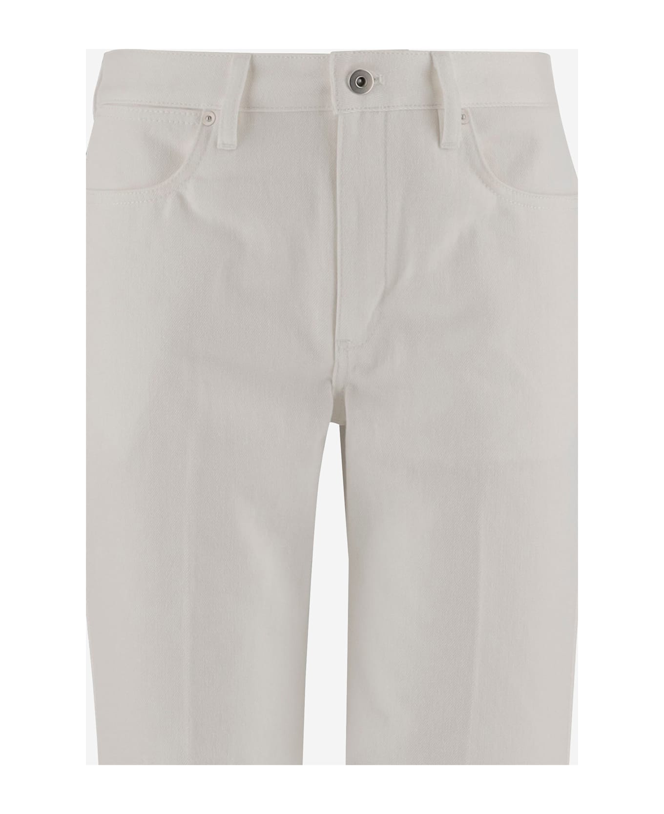 Jil Sander Cotton Denim Flare Jeans - White