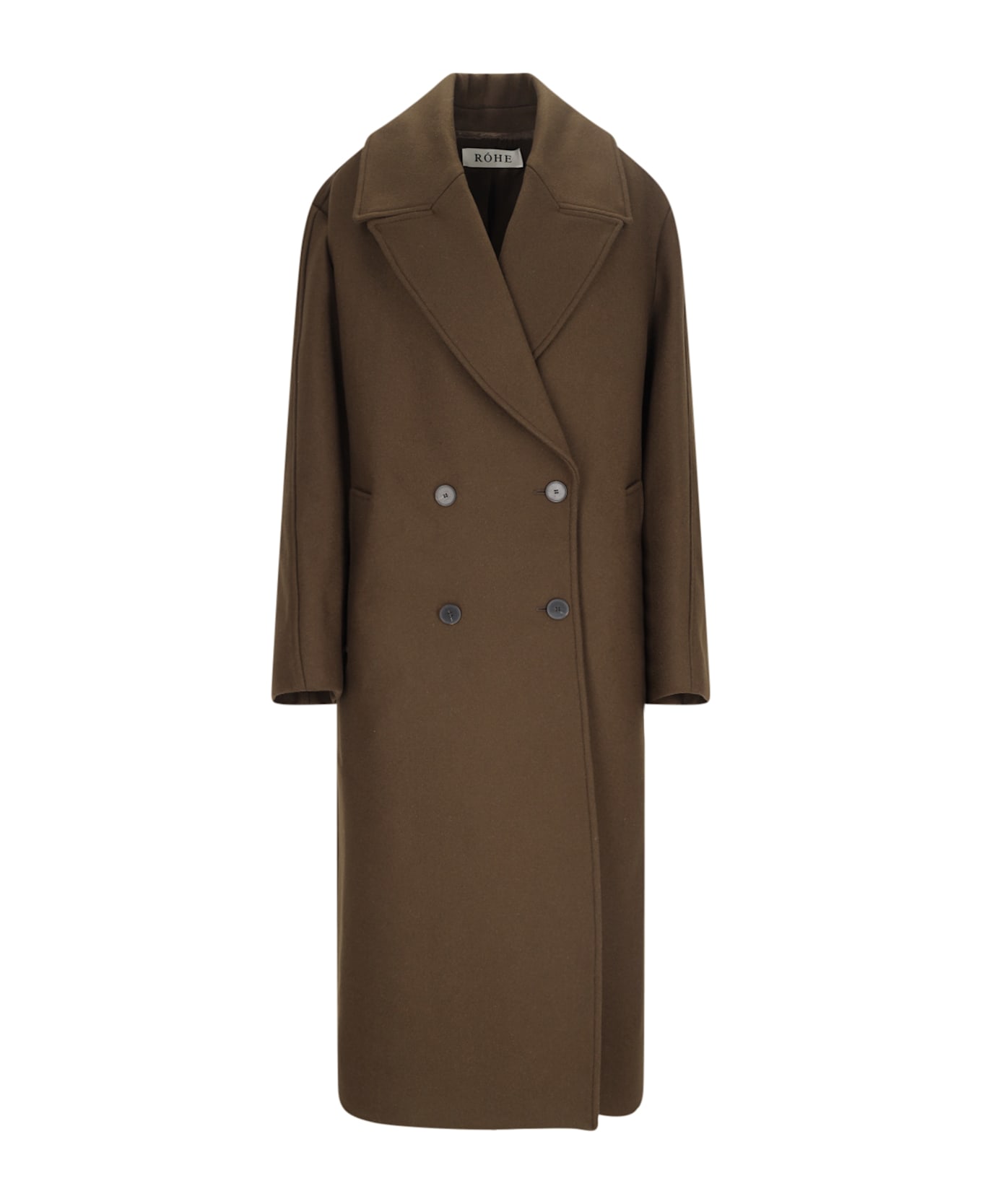 Róhe Oversized Double-breasted Coat - Brown