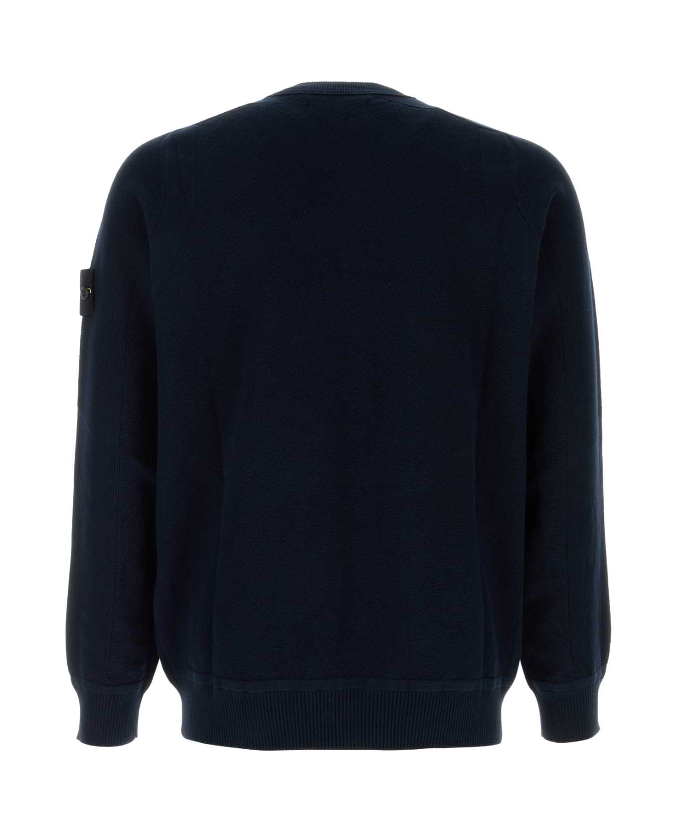 Stone Island Midnight Blue Cotton Sweater - NAVY ニットウェア