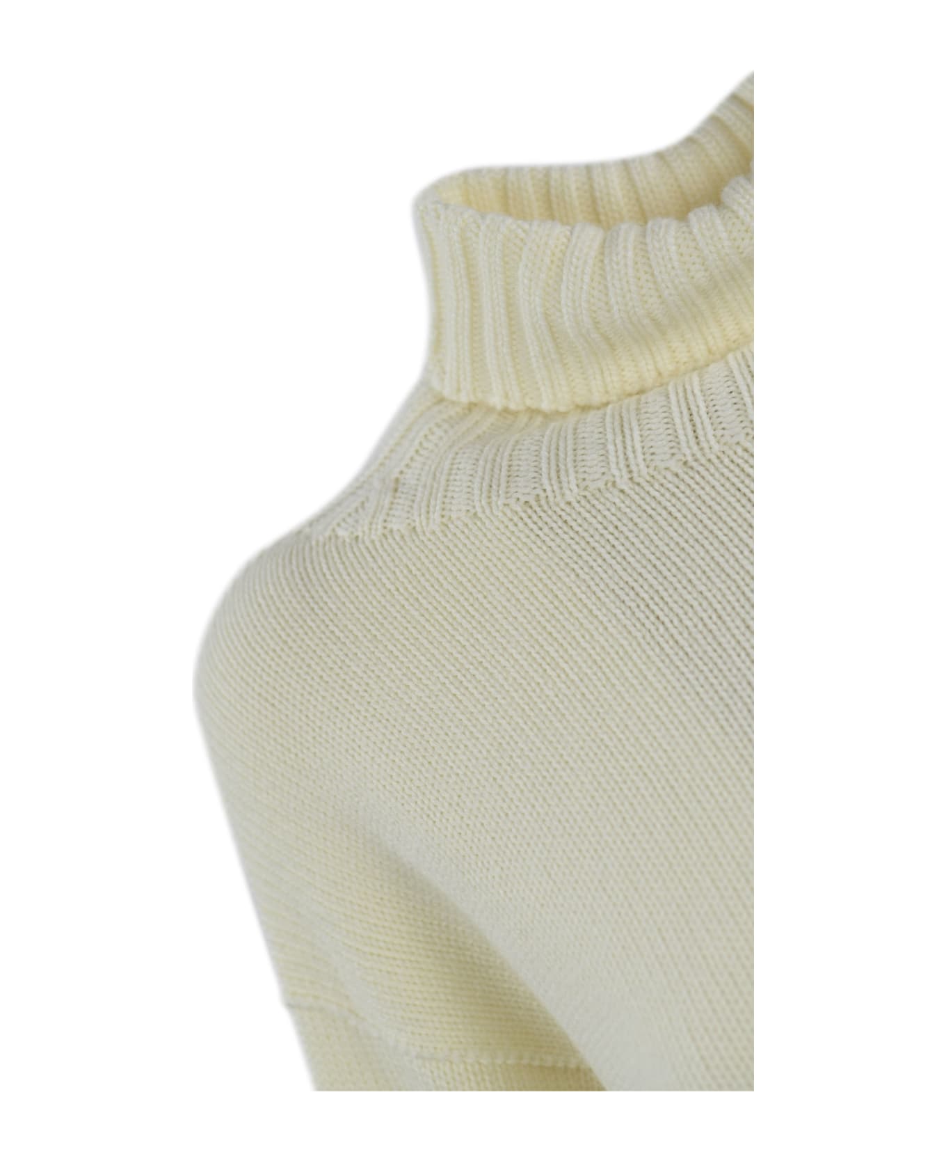 Drumohr High Neck Sweater - Bianco