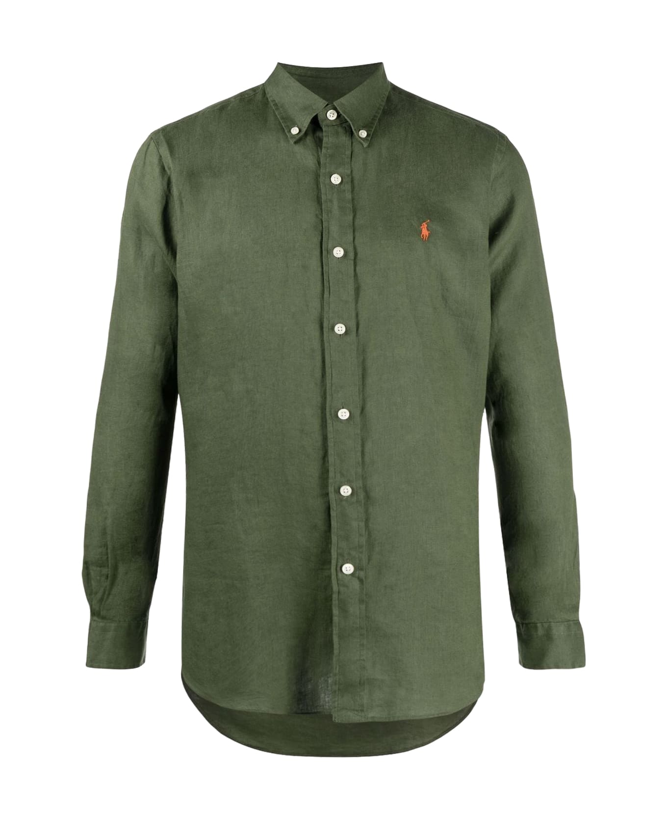 Polo Ralph Lauren 'classics' Linen Shirt - GREEN