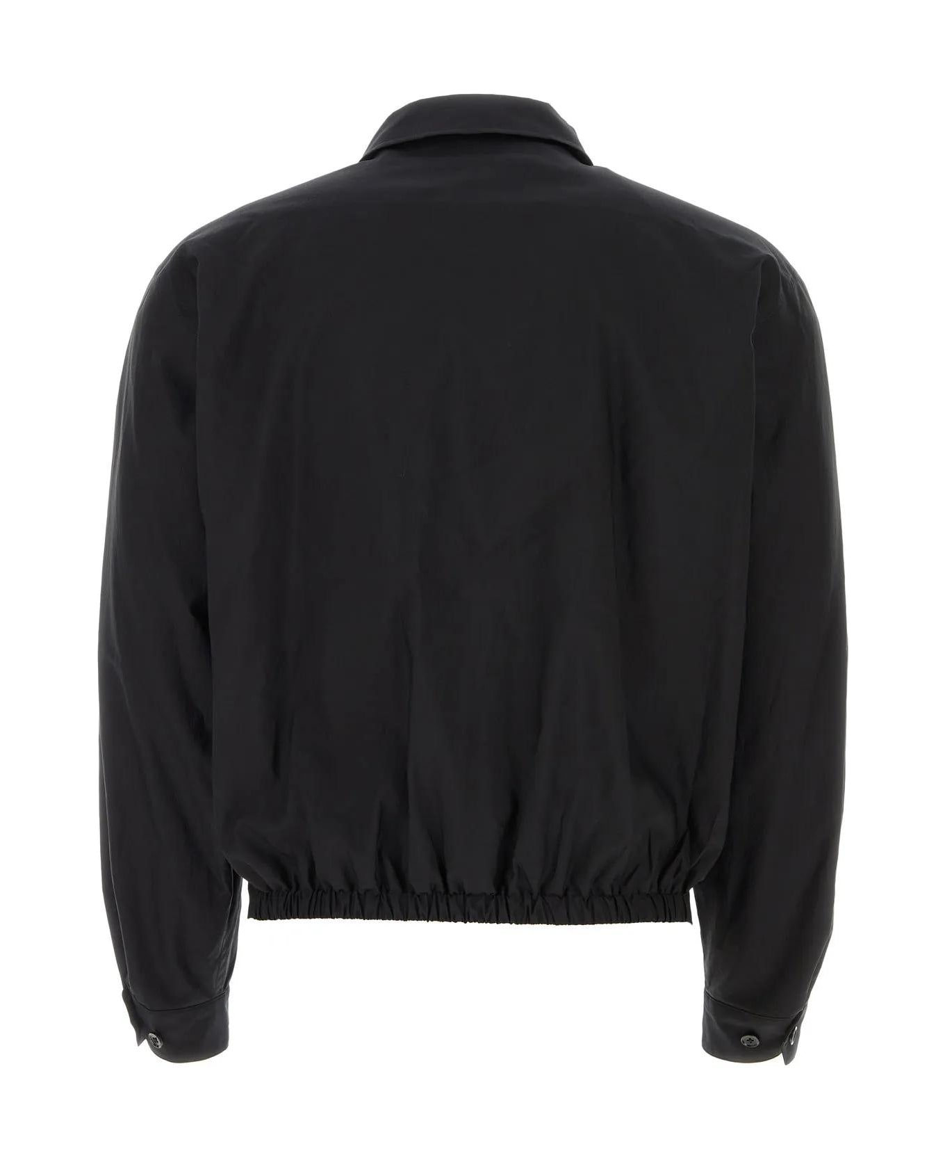 Lemaire Black Cotton Blend Jacket - BLACK ジャケット