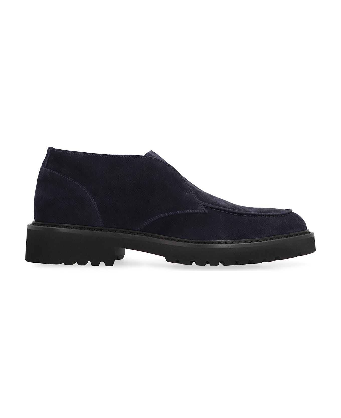 Doucal's Suede Desert Boots - blue レースアップシューズ