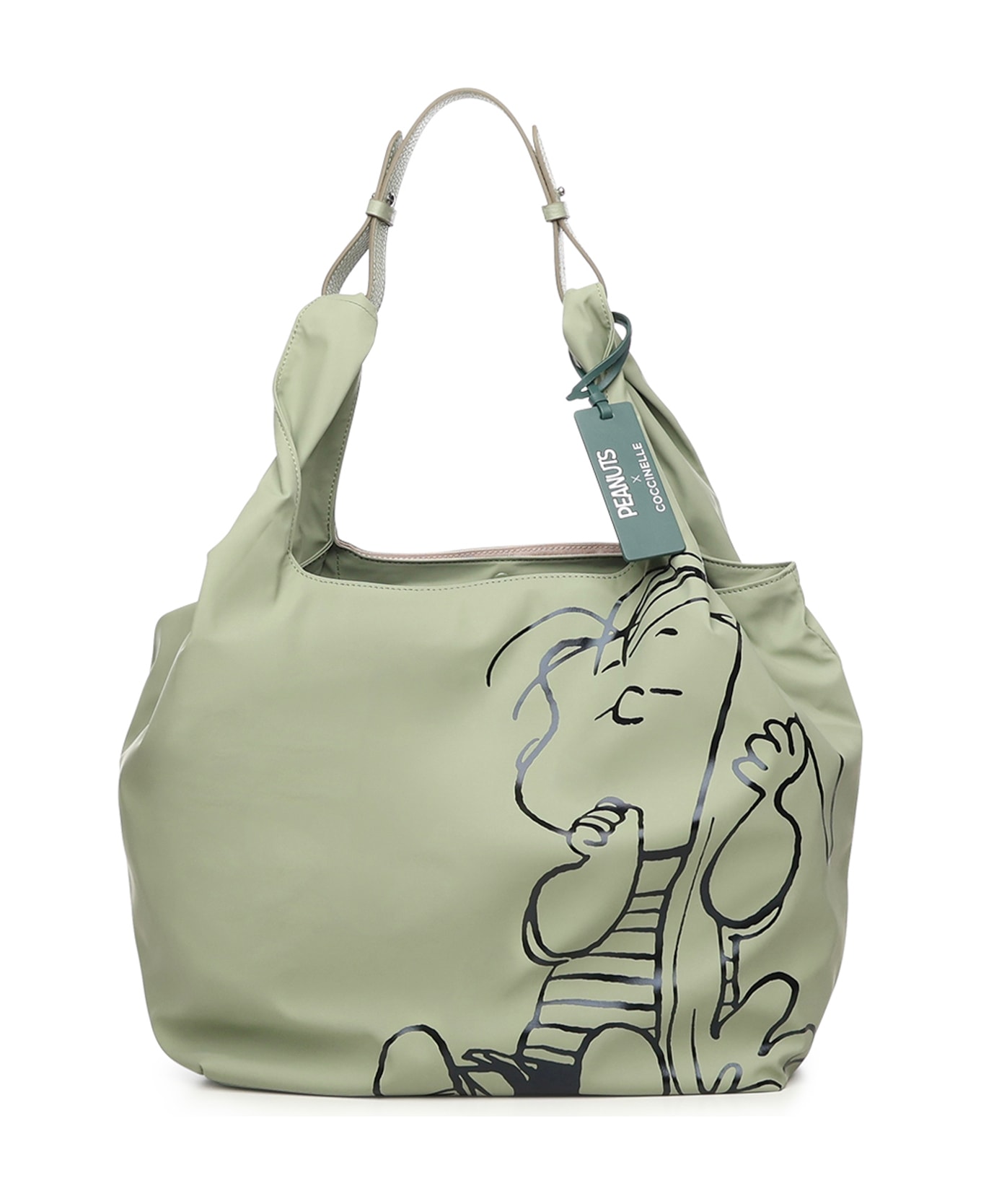 Coccinelle Coated Fabric Tote Bag - GREENERY/GREENE