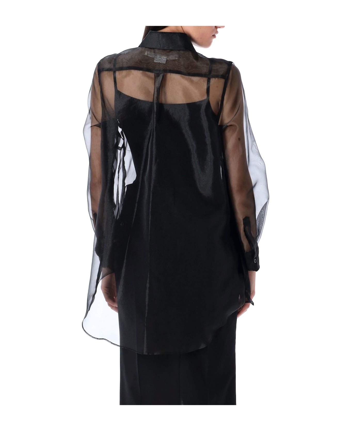 Comme des Garçons Organza Shirt - Black