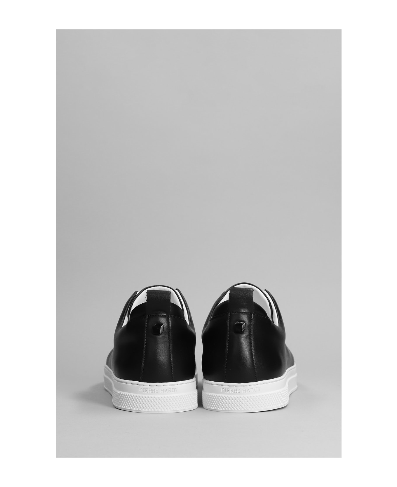 Pierre Hardy Slider  Sneakers In Black Leather - black