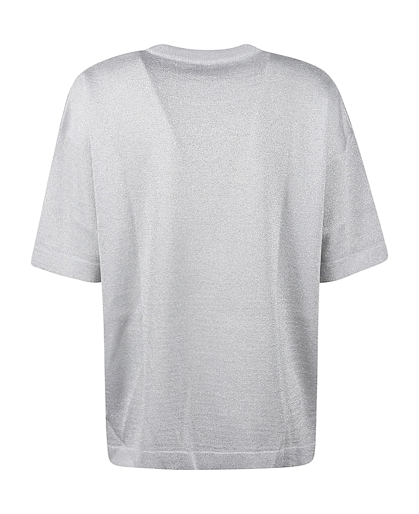 Missoni Round Neck Oversized T-shirt - Silver
