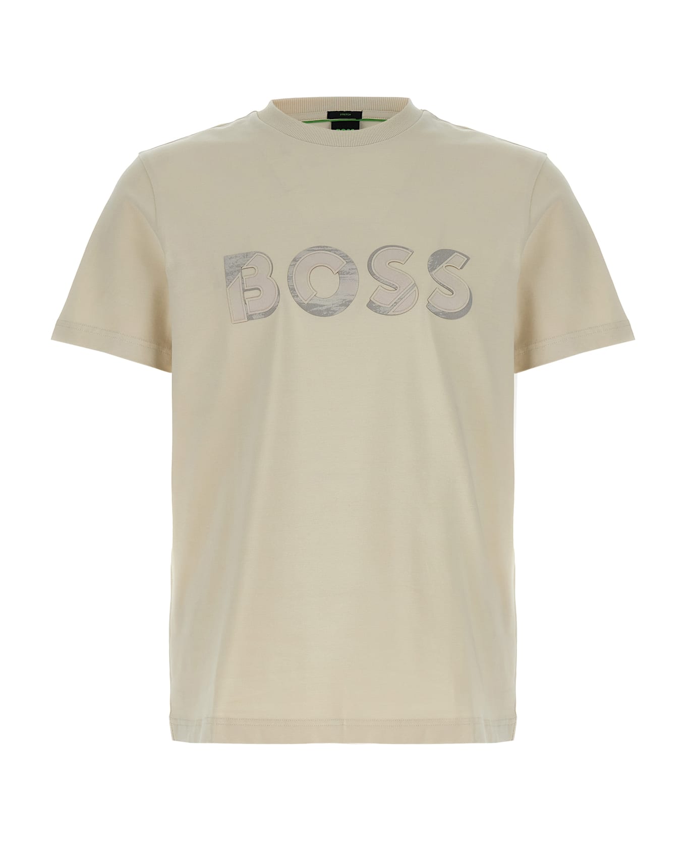 Hugo Boss 'tee Jagged 1' T-shirt - Beige