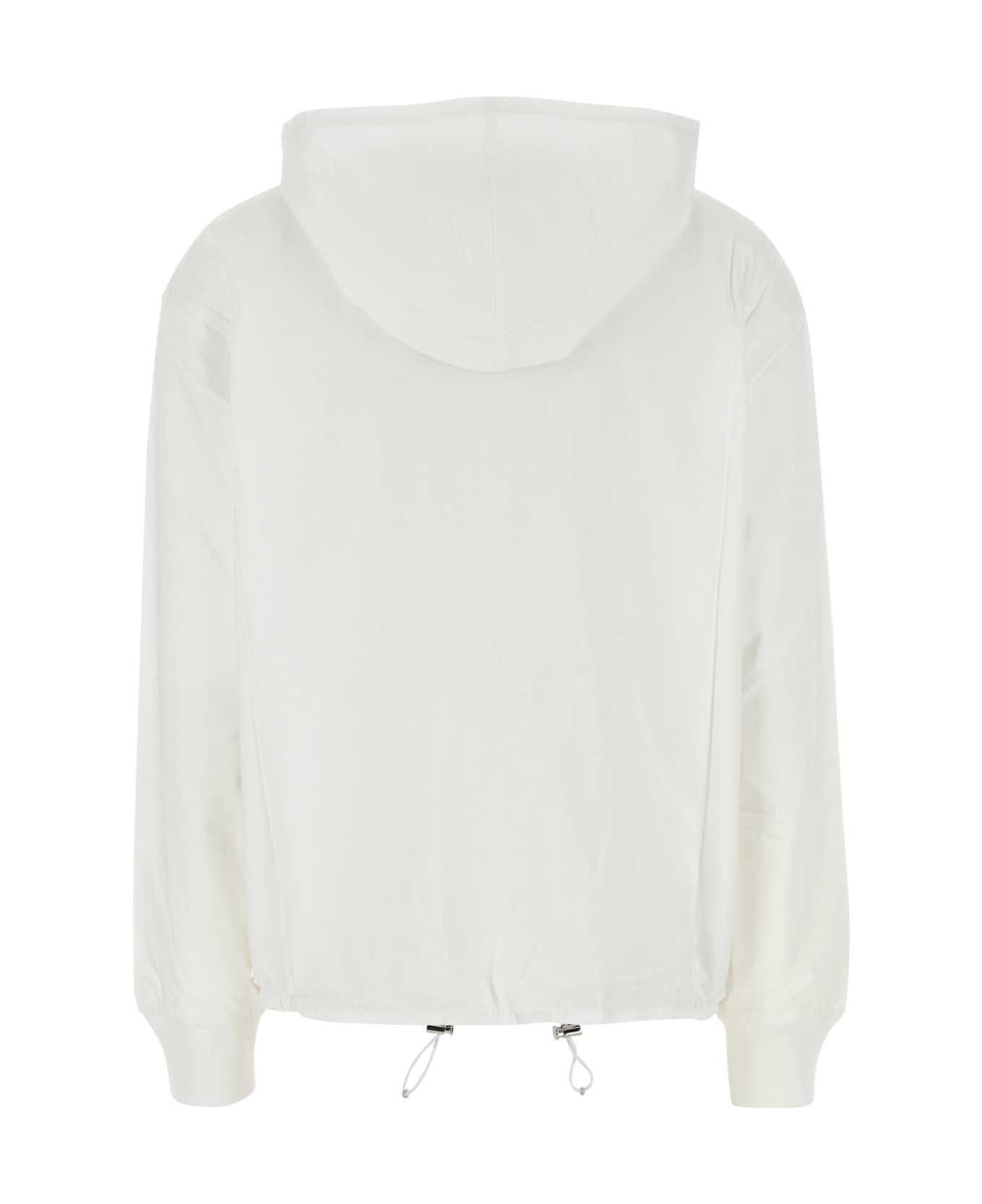 Prada White Cotton Reversible Jacket - BIANCO