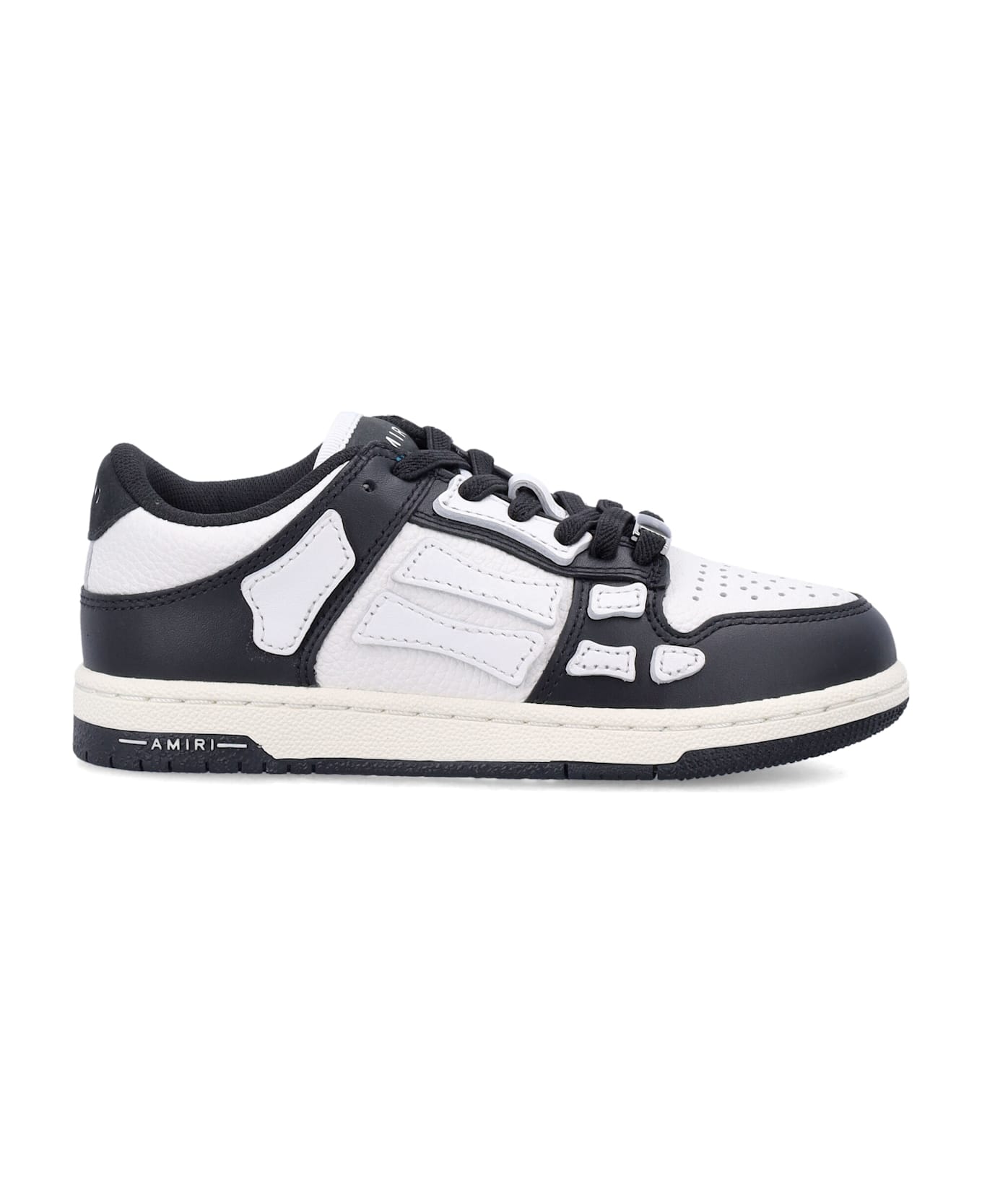 AMIRI Kid - Skel-top Low Sneakers - BLACK/WHITE