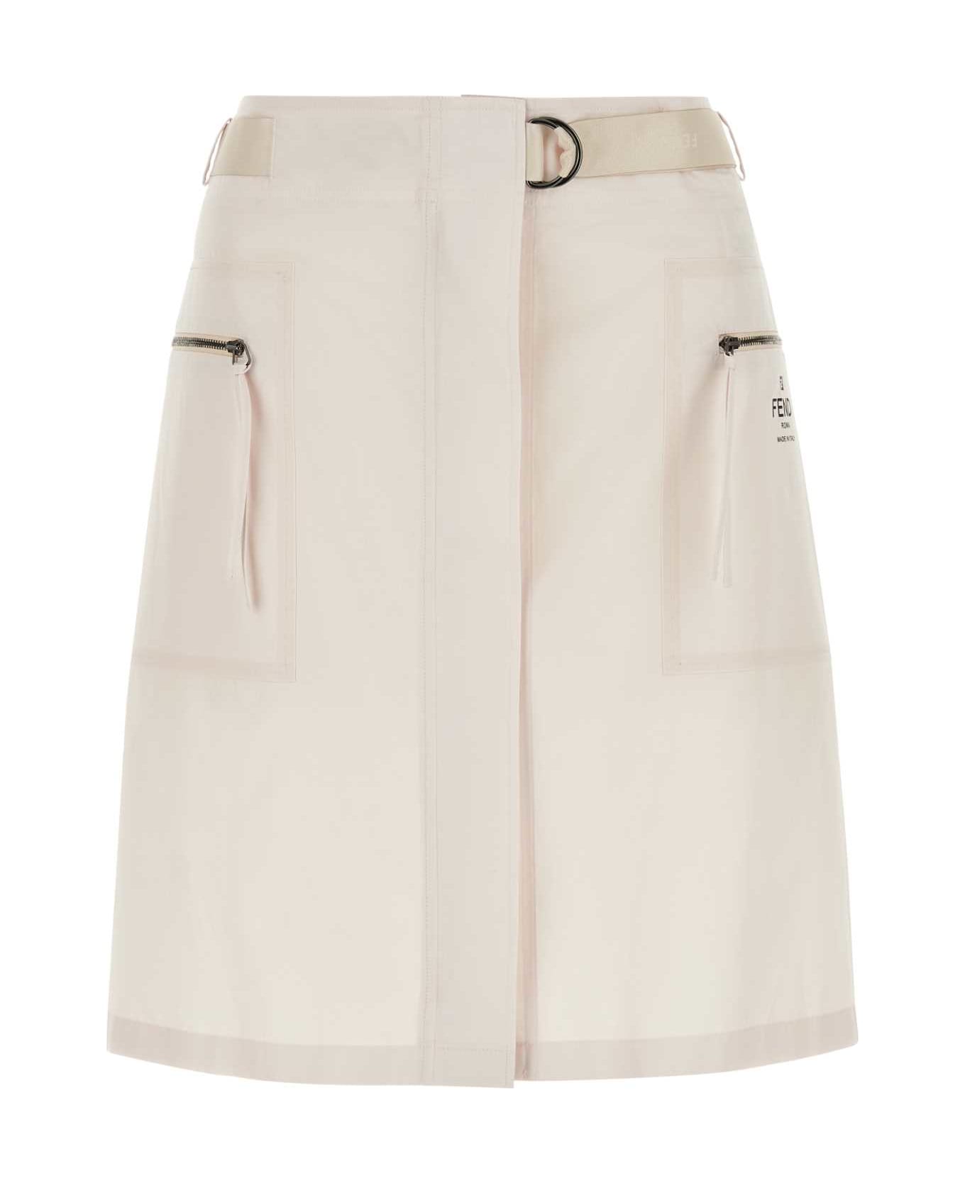 Fendi Light Pink Poplin Skirt - ALMOND スカート