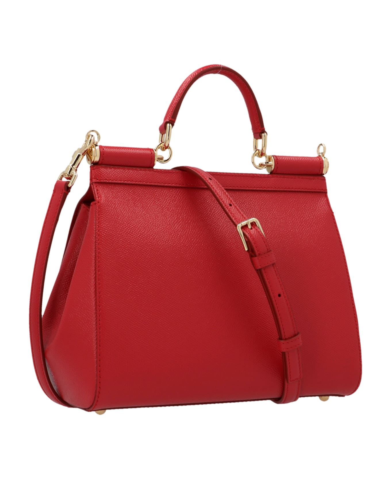 Dolce & Gabbana Sicily Medium Hand Bag - Red