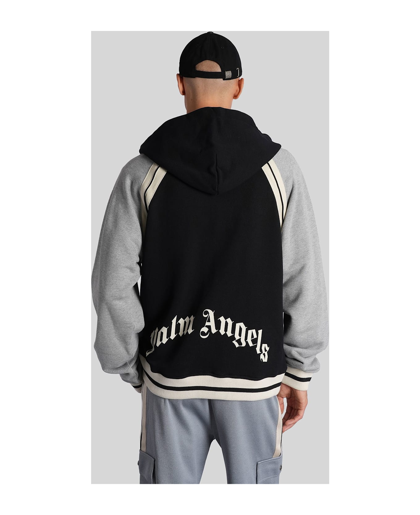 Palm Angels Bomber Jacket In Black Polyester - black