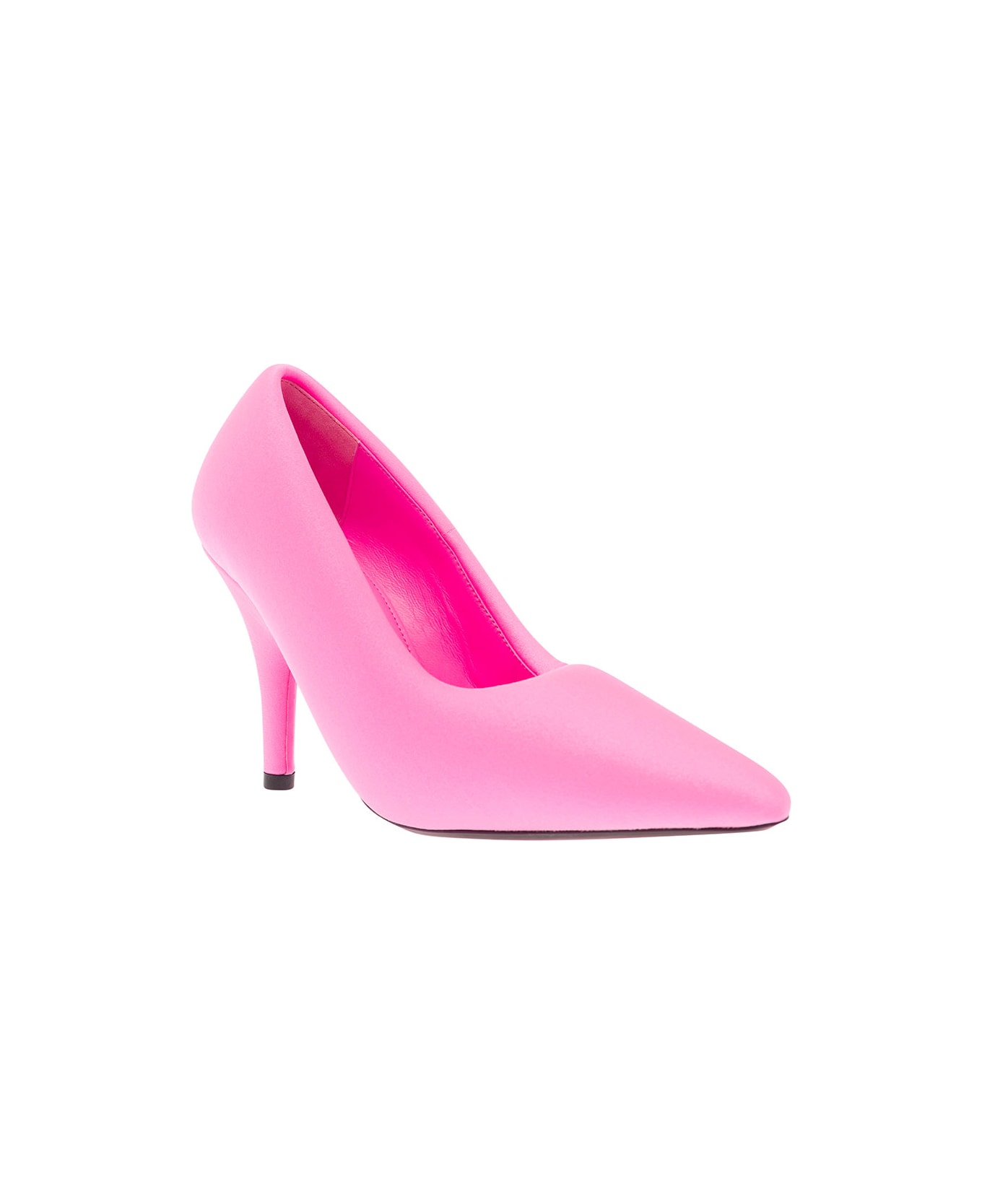 Balenciaga 'xl' Oversized Neon Pink Pump With Knife Heel In Spandex Woman - Pink