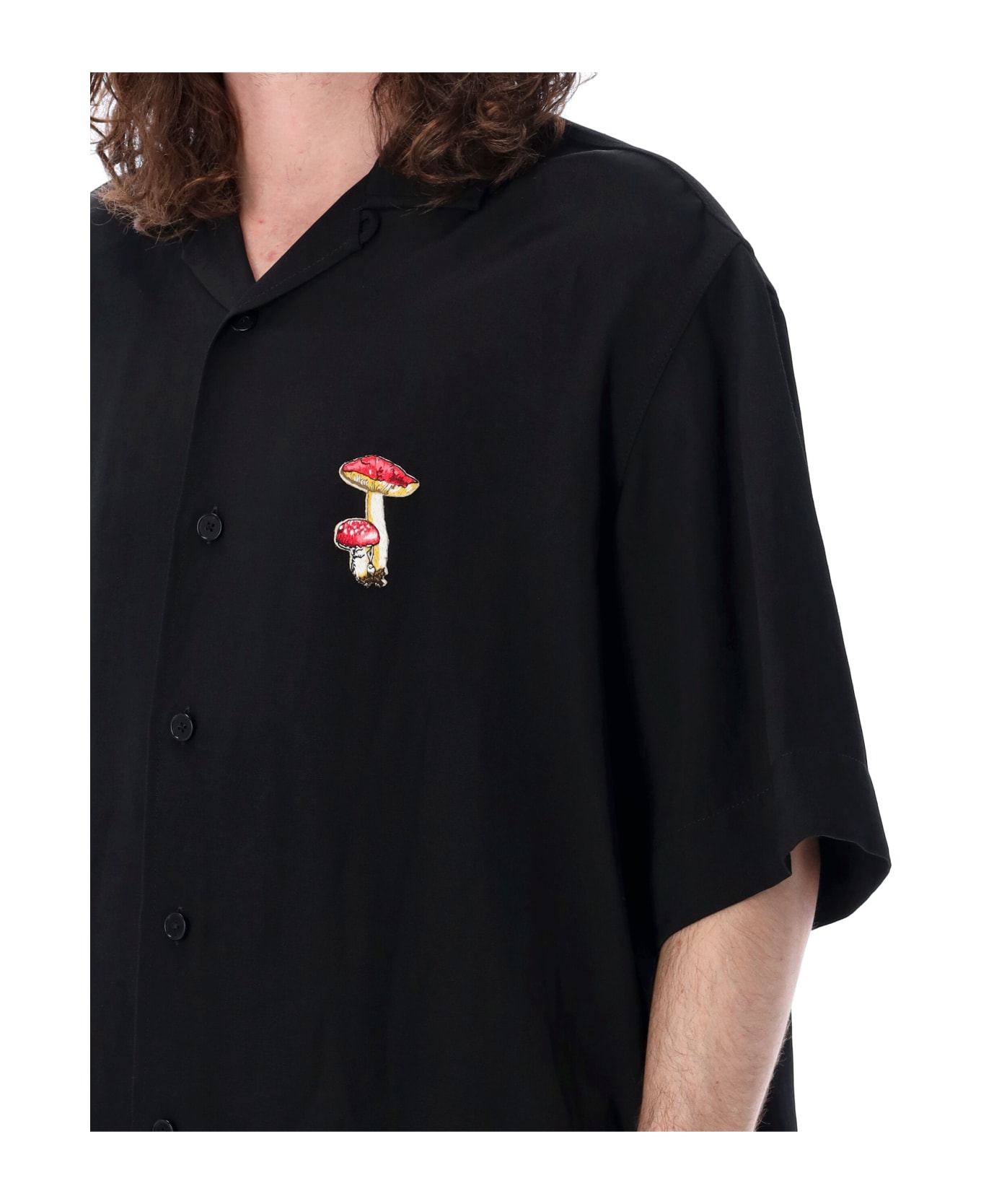 Jil Sander Bowling Shirt Mushroom - BLACK