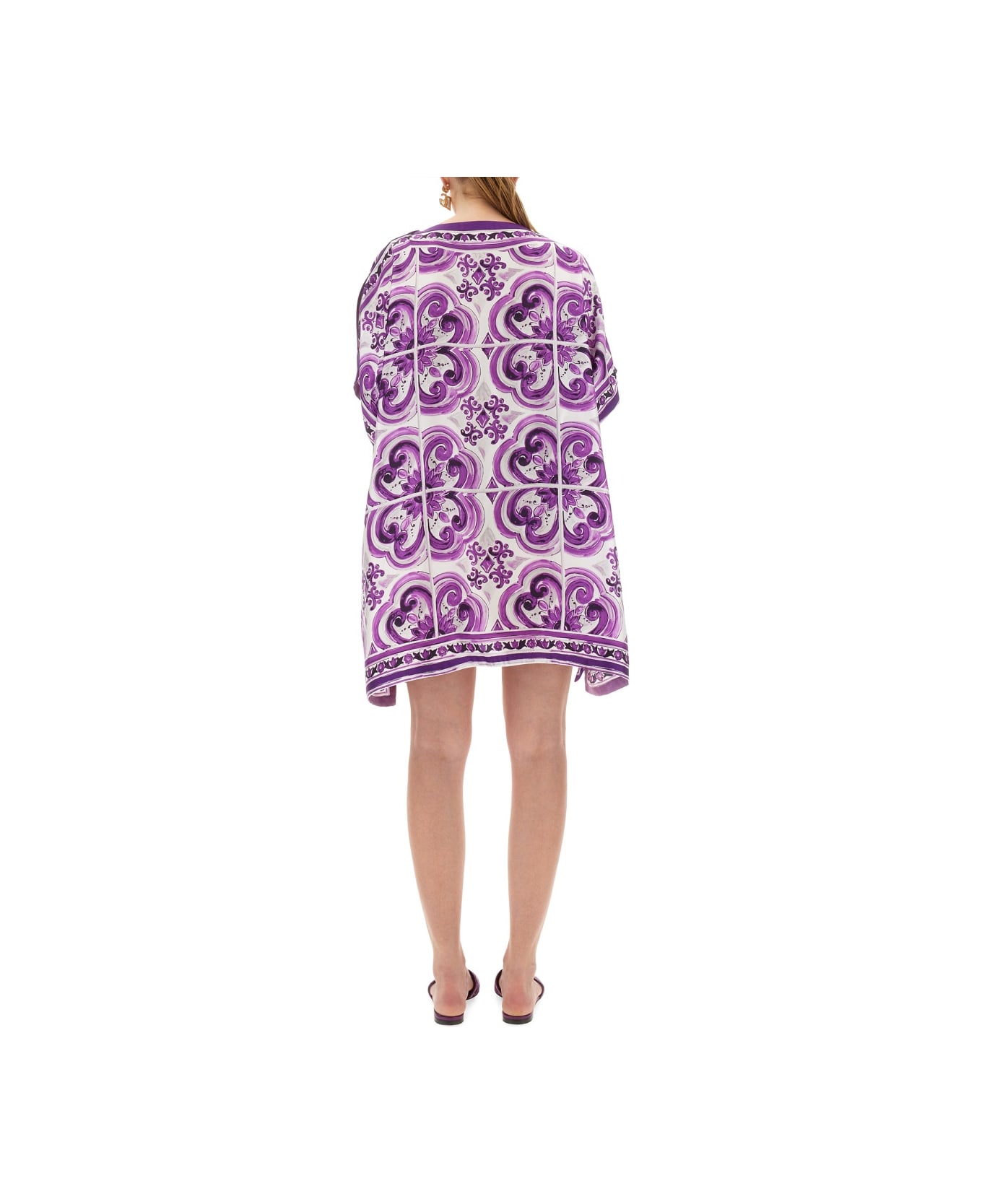 Dolce 
Gabbana Caftan With Print - PURPLE