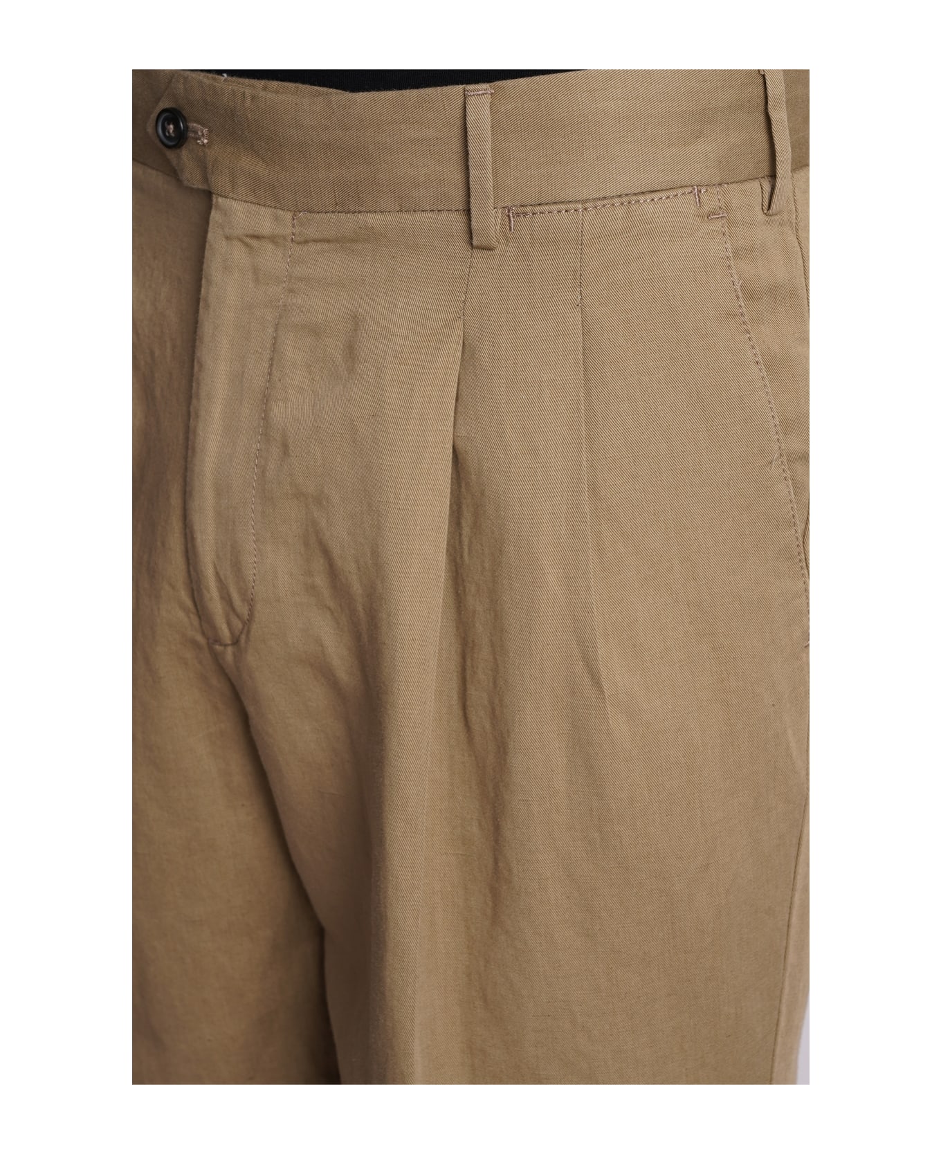 PT Torino Pants In Beige Cotton - beige ボトムス