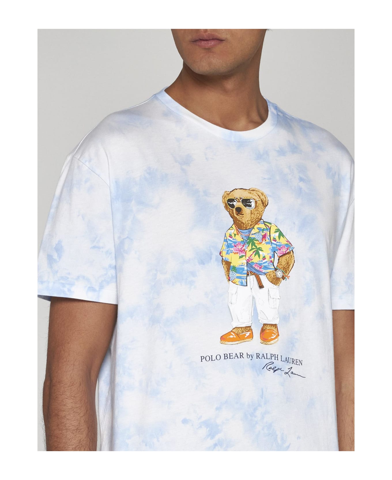 Ralph Lauren Bear Cotton T-shirt - blue シャツ