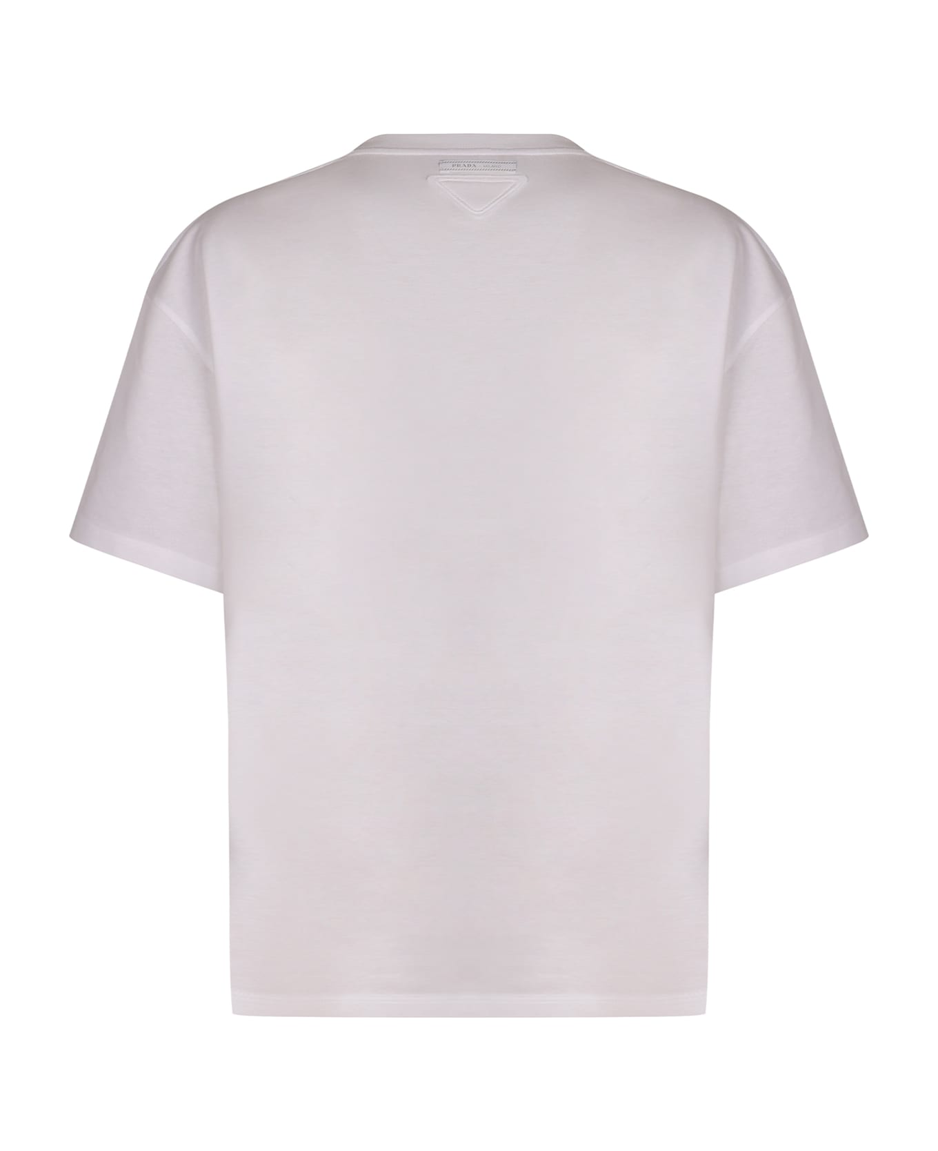 Prada Cotton Crew-neck T-shirt - White