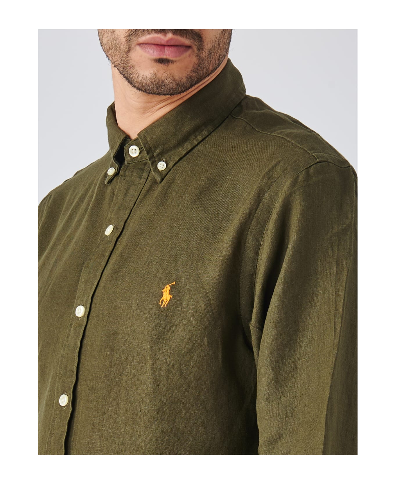 Ralph Lauren Long Sleeve Sport Shirt Shirt - Green