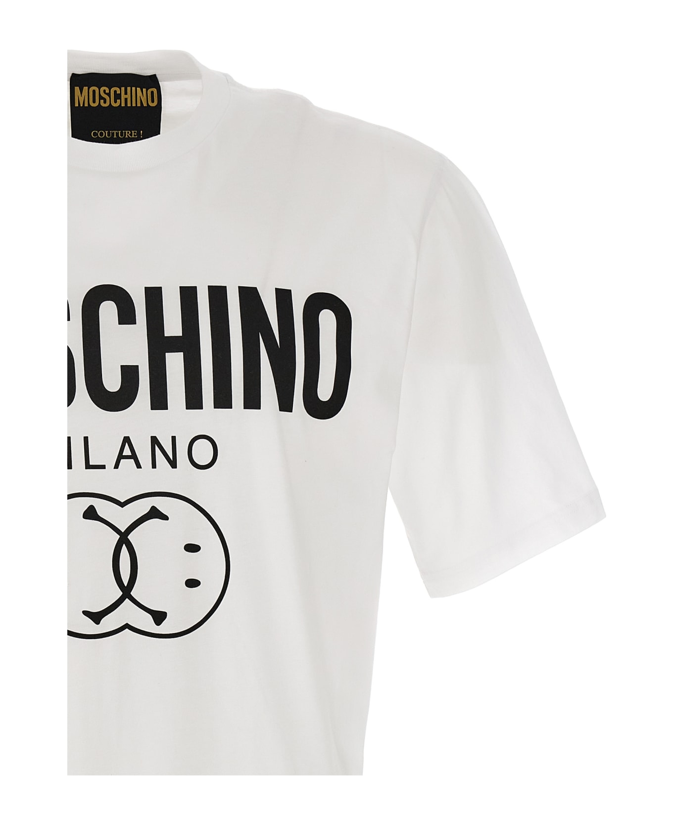 Moschino 'double Smile' T-shirt - White/Black