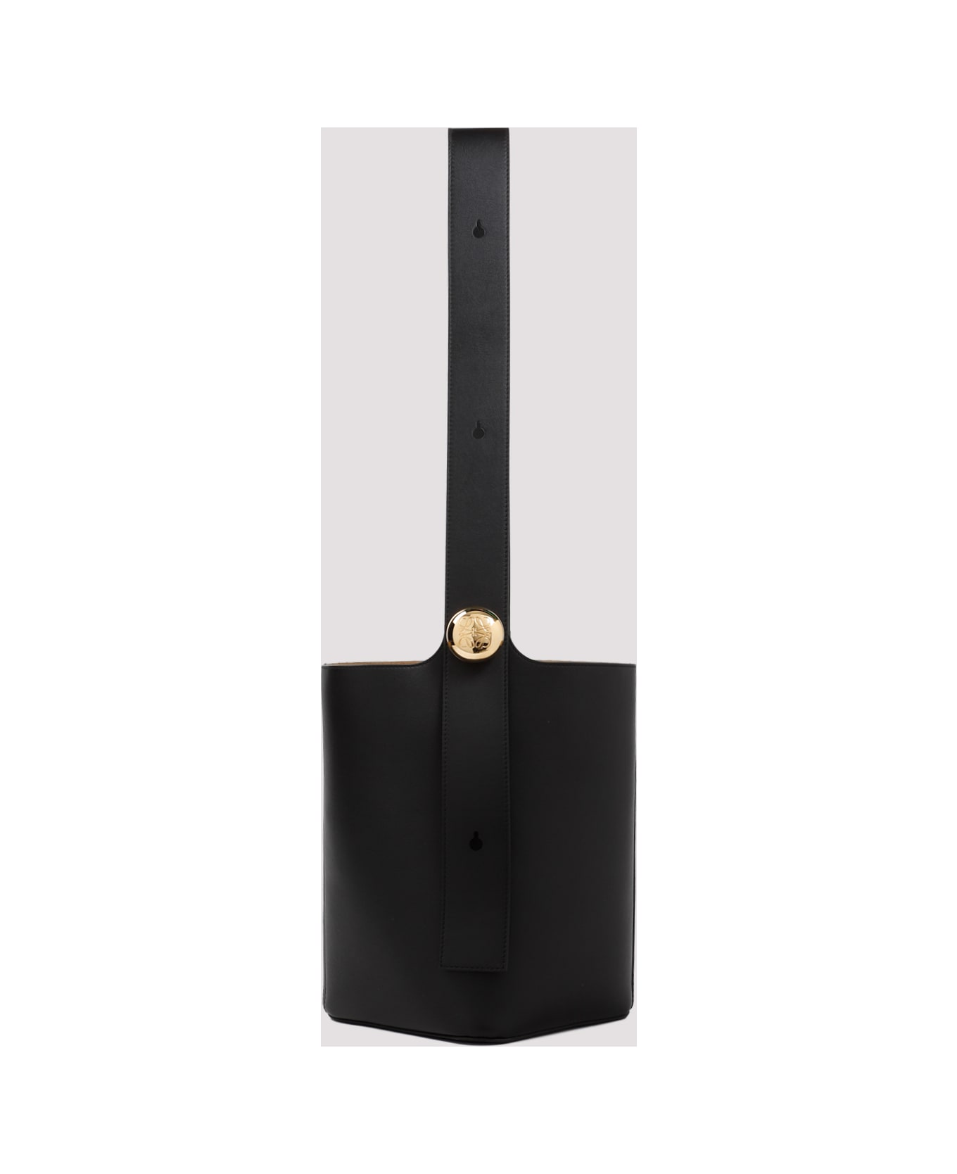 Loewe Pebble Bucket Medium Shoulder Bag - Black