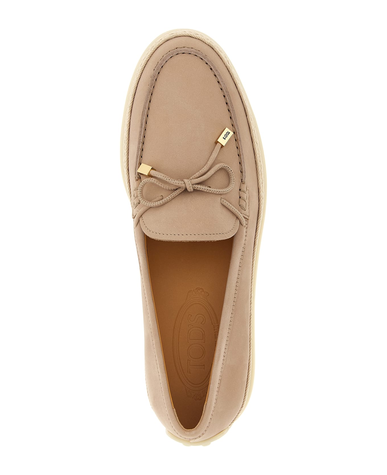 Tod's 'gomma Rafia 92k' Loafers - Pink