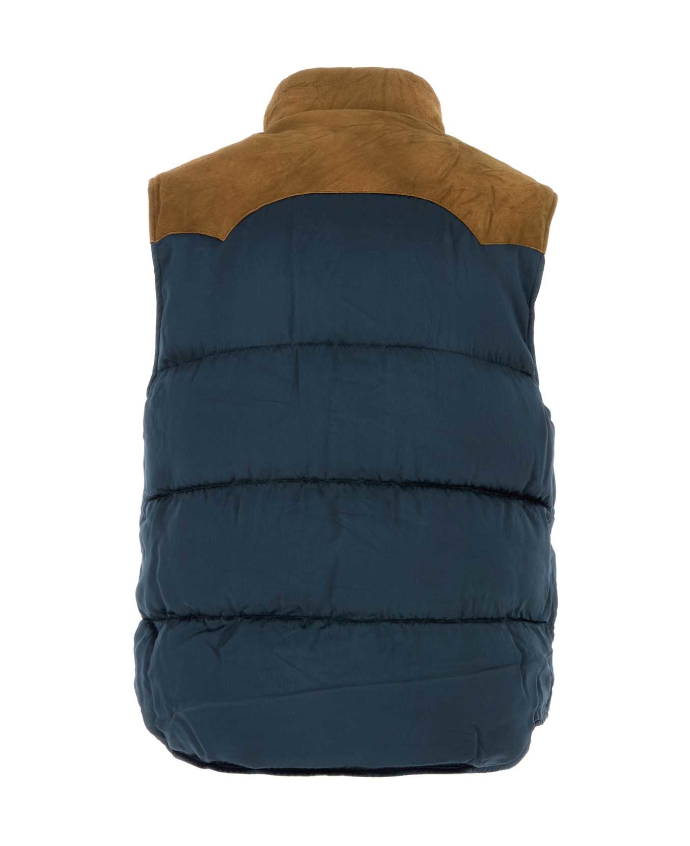 Visvim Blue Rayon Colter Down Jacket - NAVY