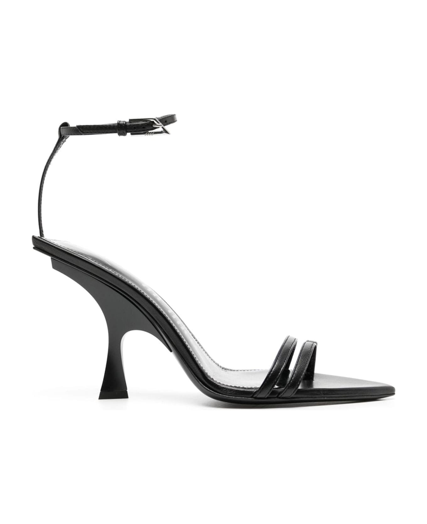 The Attico Ester Mismatch 95 Sandals - Black