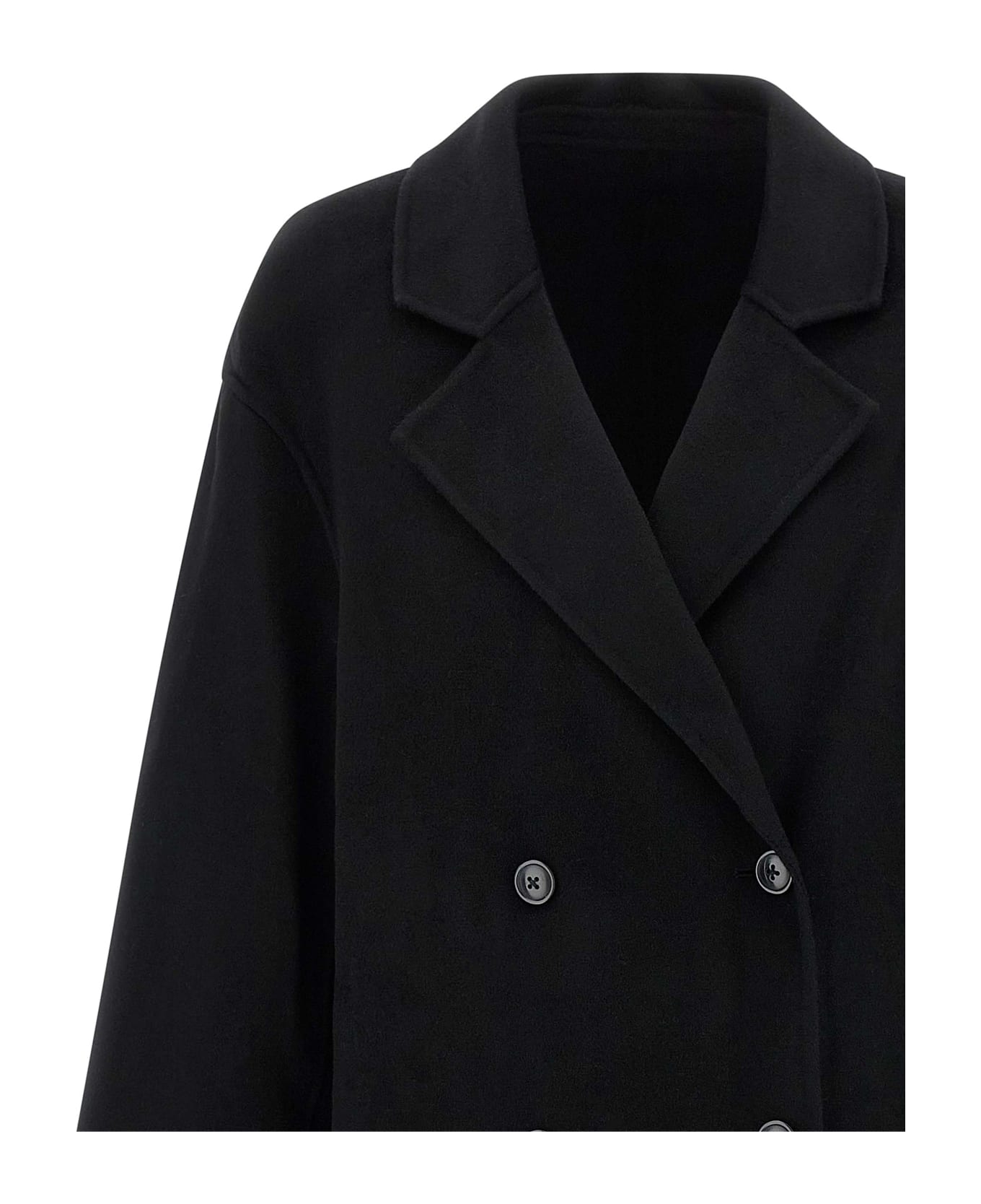 Loulou Studio 'borneo' Coat - BLACK