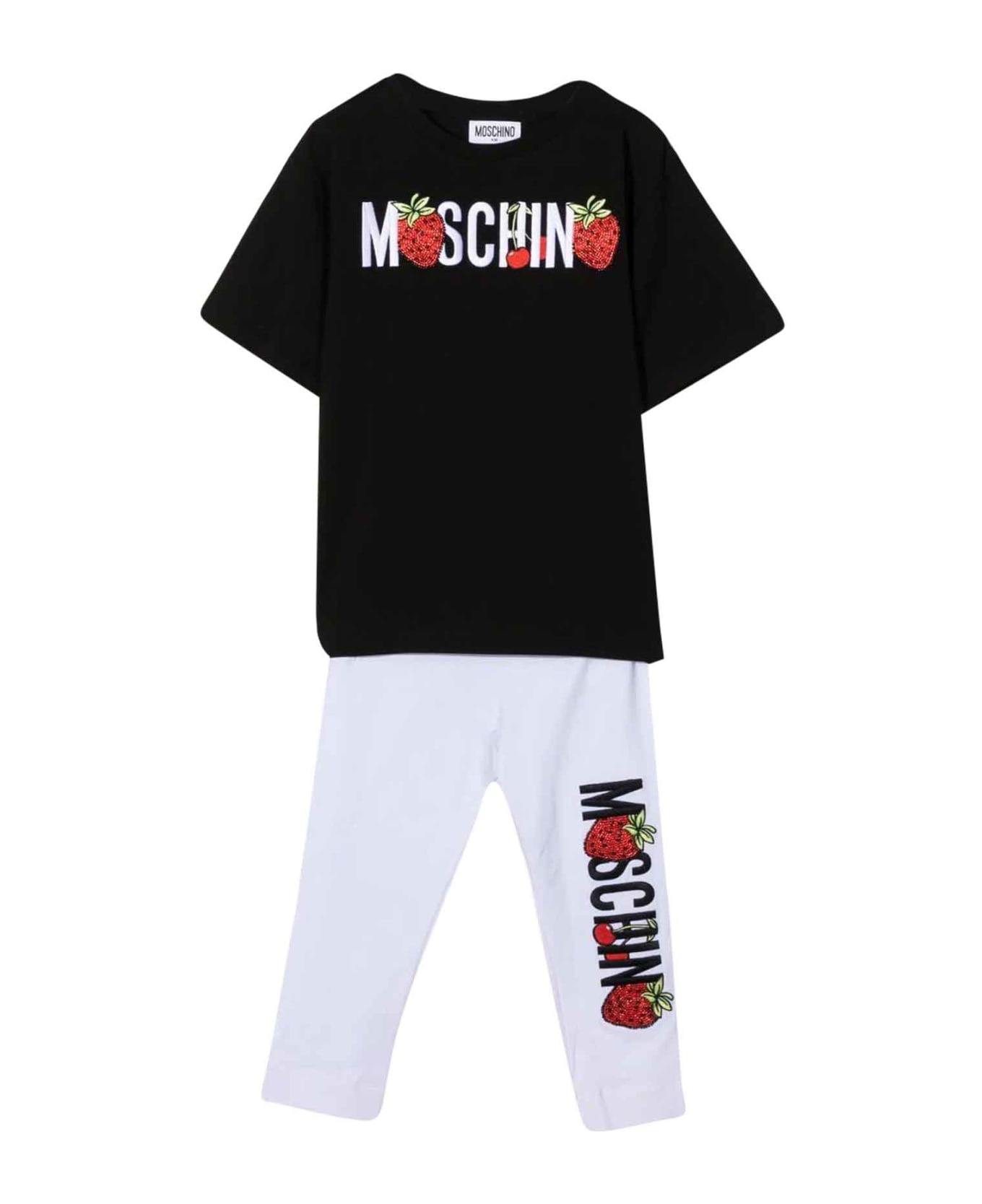 Moschino Girl Two-tone Jumpsuit - Bianco