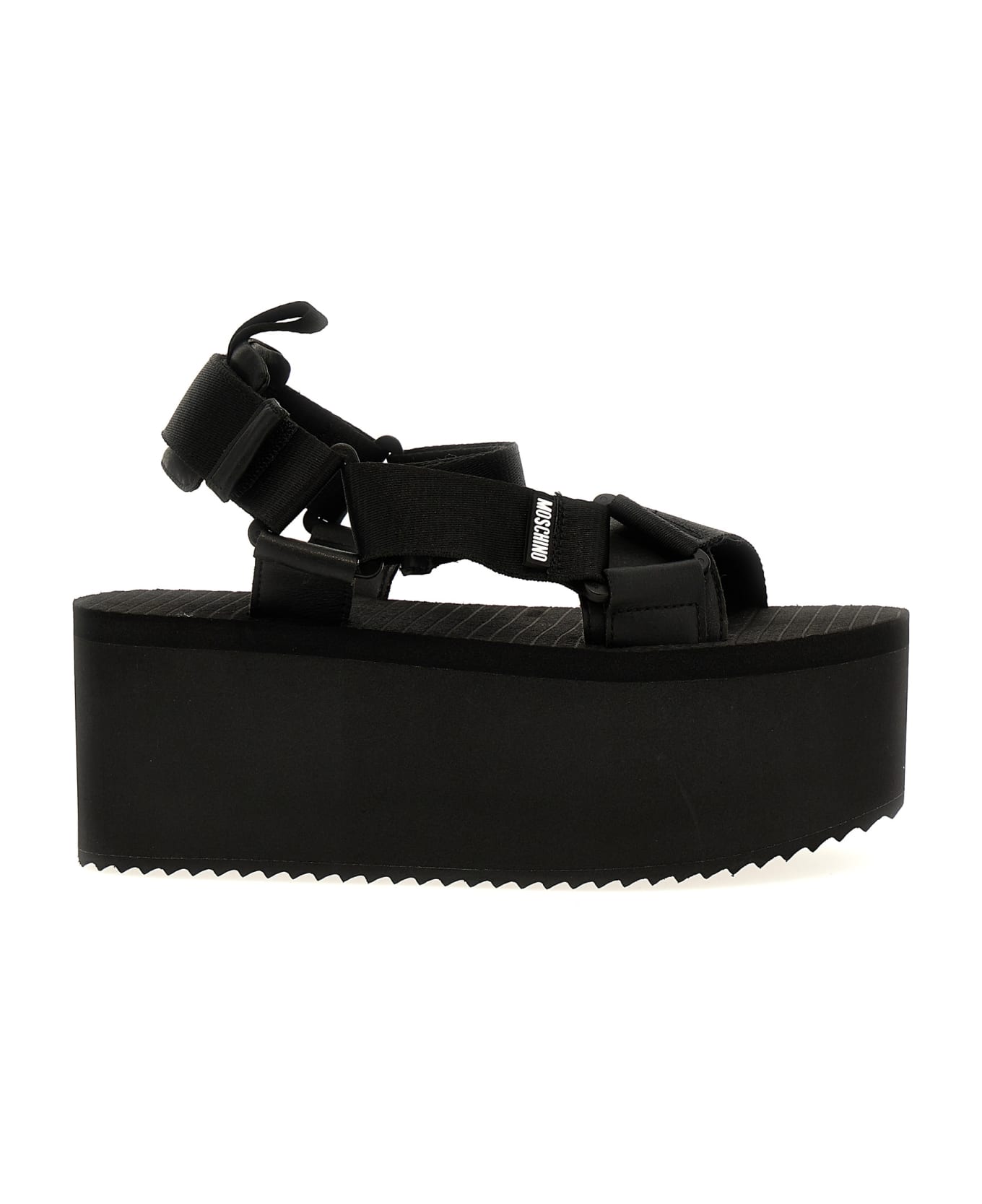 Moschino Logo Sandals - Black  