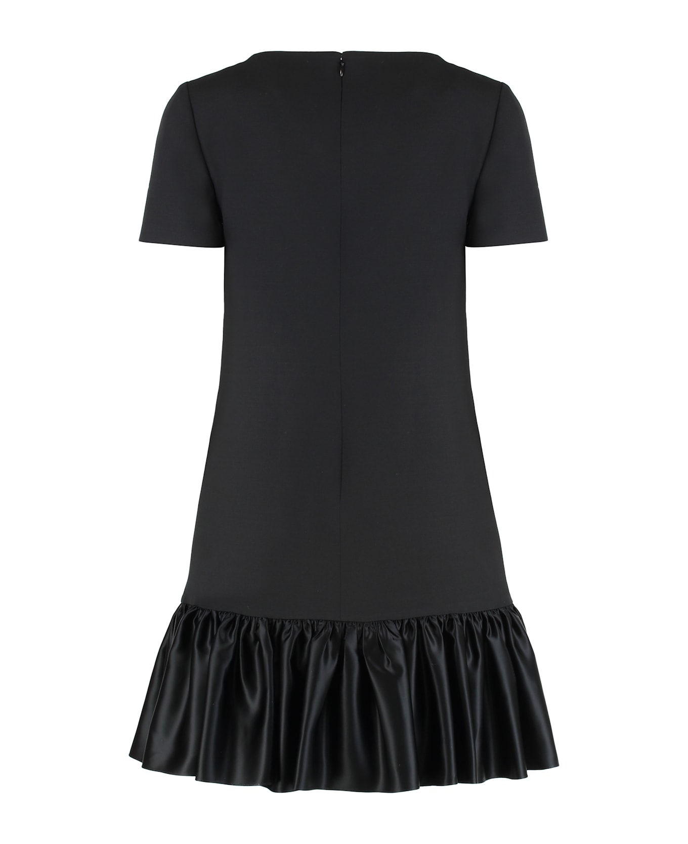 Valentino Garavani Mini Dress In Crepe Couture - black