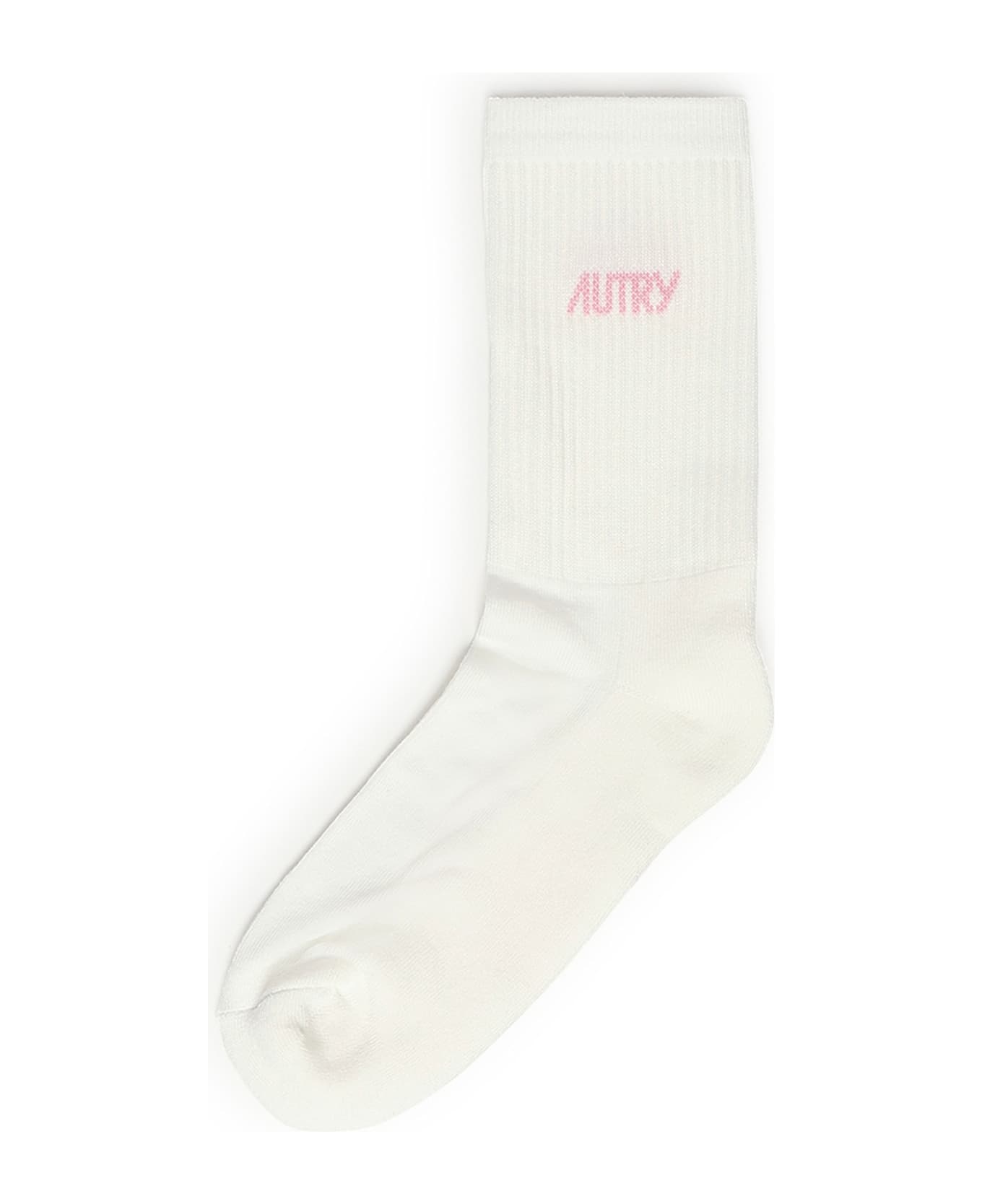 Autry Logo Socks - Bianco