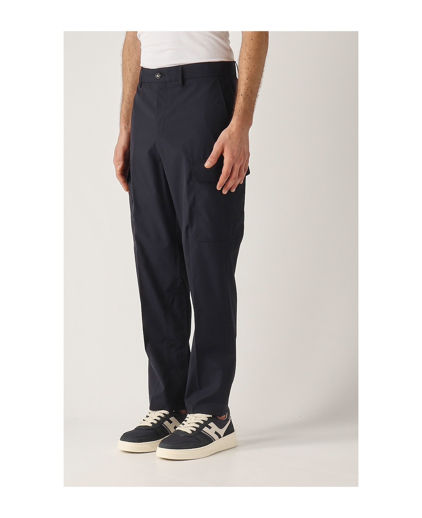Etro Cargo Tapered Regular-fit Trousers - NAVY