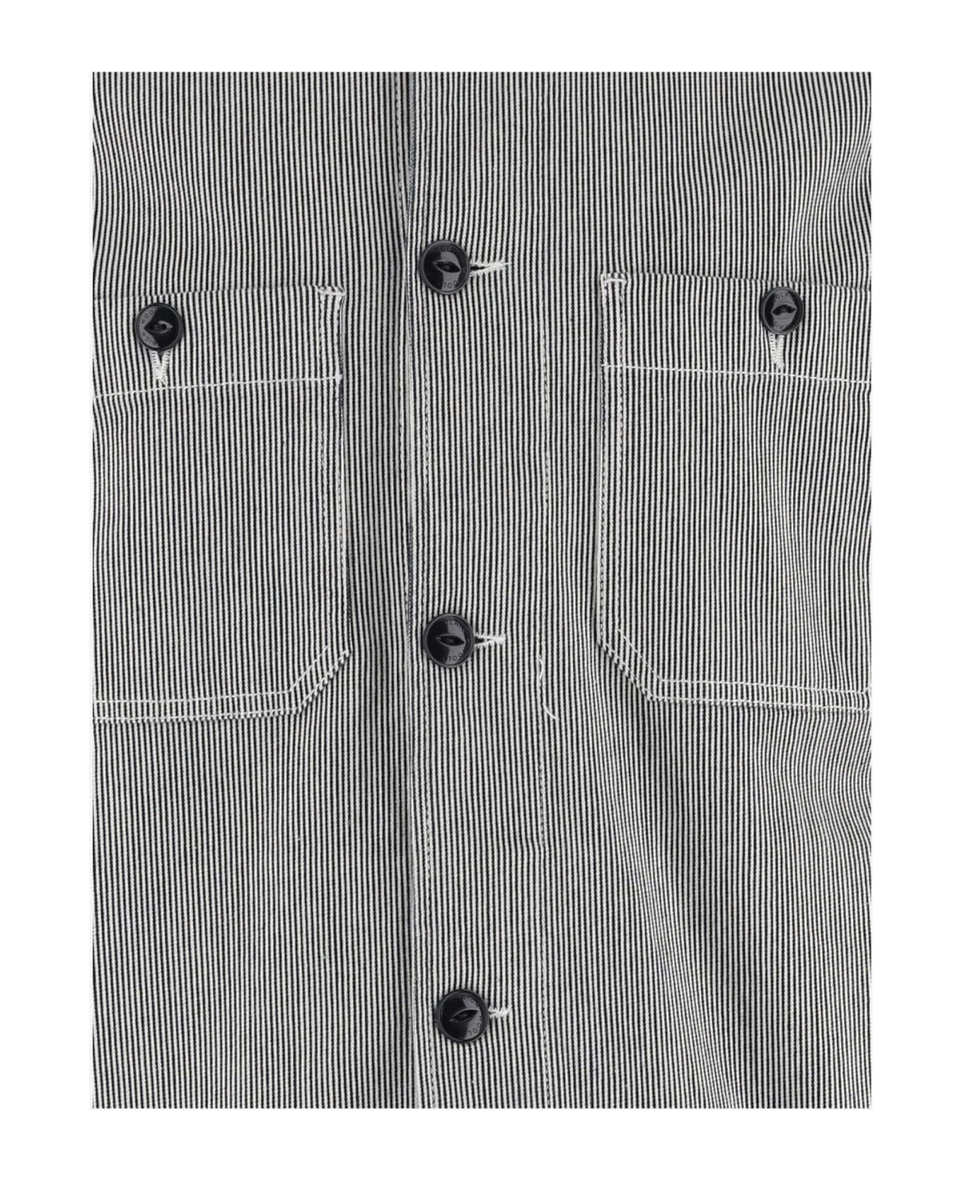Woolrich Striped Cotton Shirt - Grey