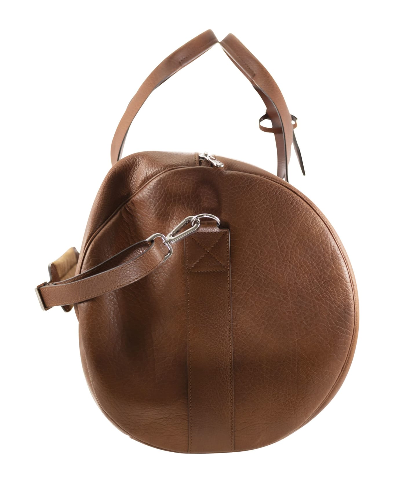 Brunello Cucinelli Leather Active Bag - Cognac