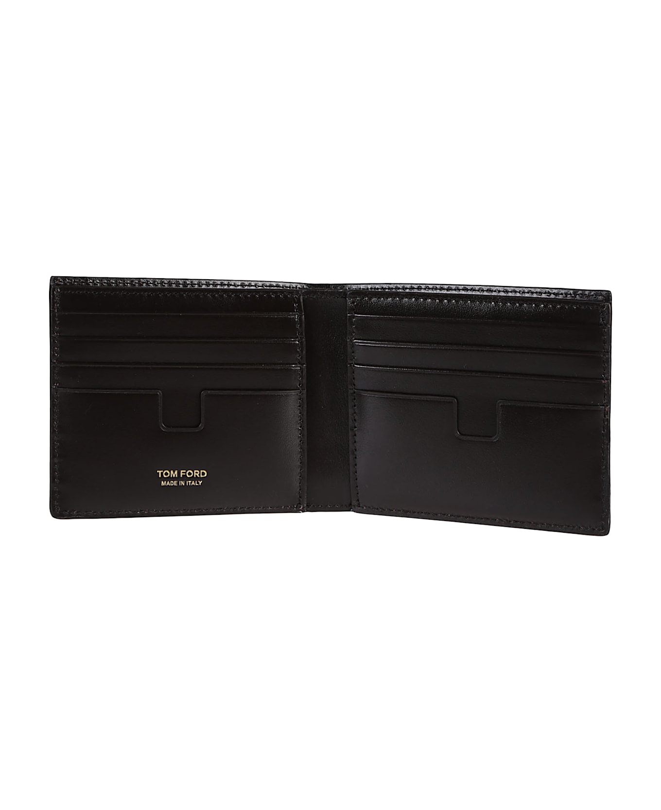 Tom Ford Crocodile Embossed Wallet - Ebony Brown