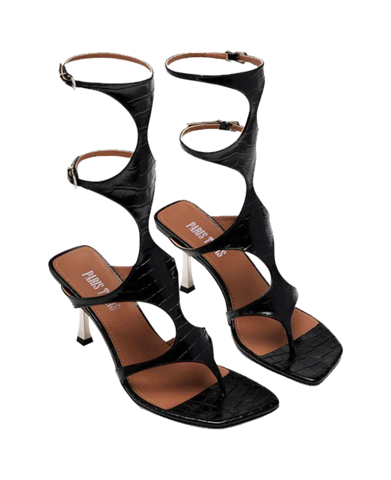 Paris Texas Heeled Sandals - Black
