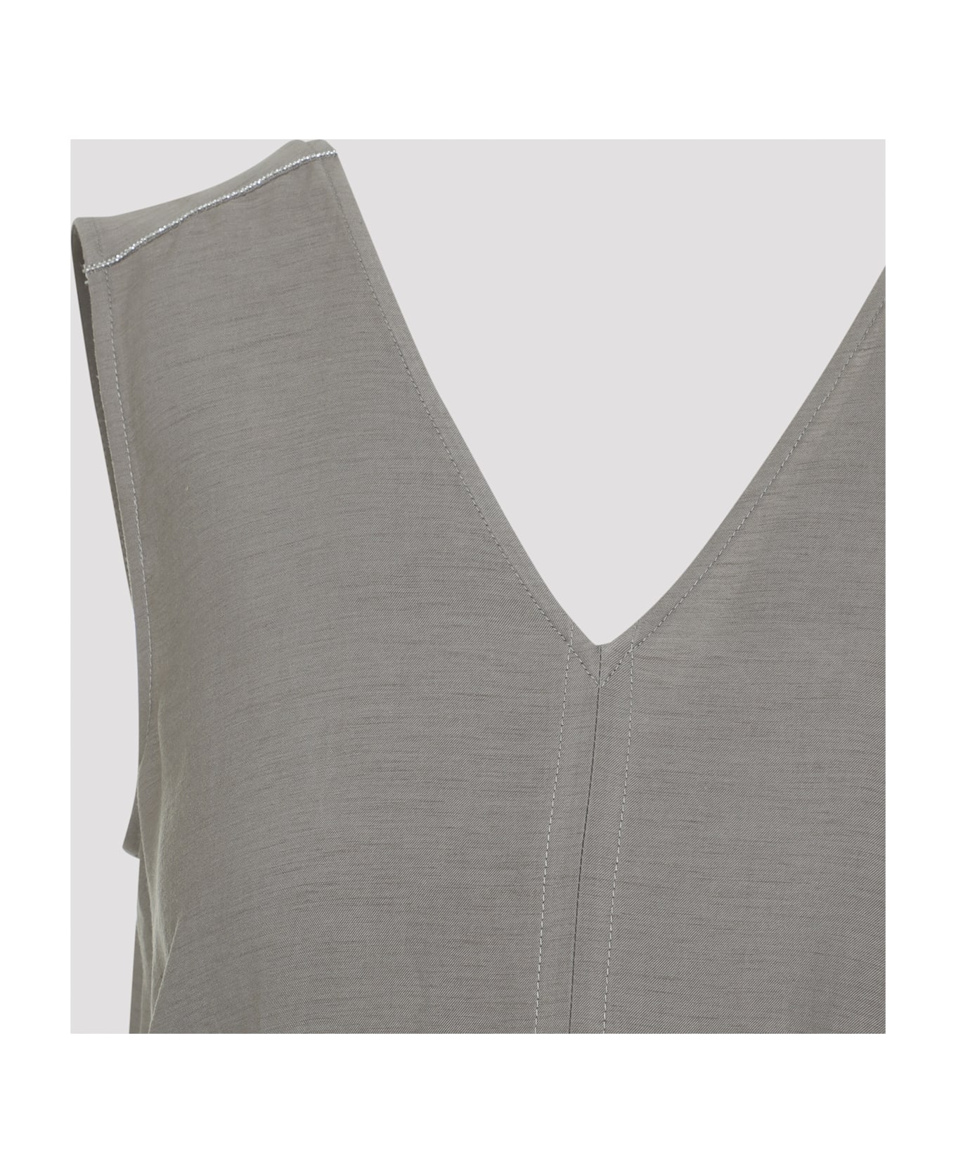 Peserico Twill Midi Dress - Marrone Argilla