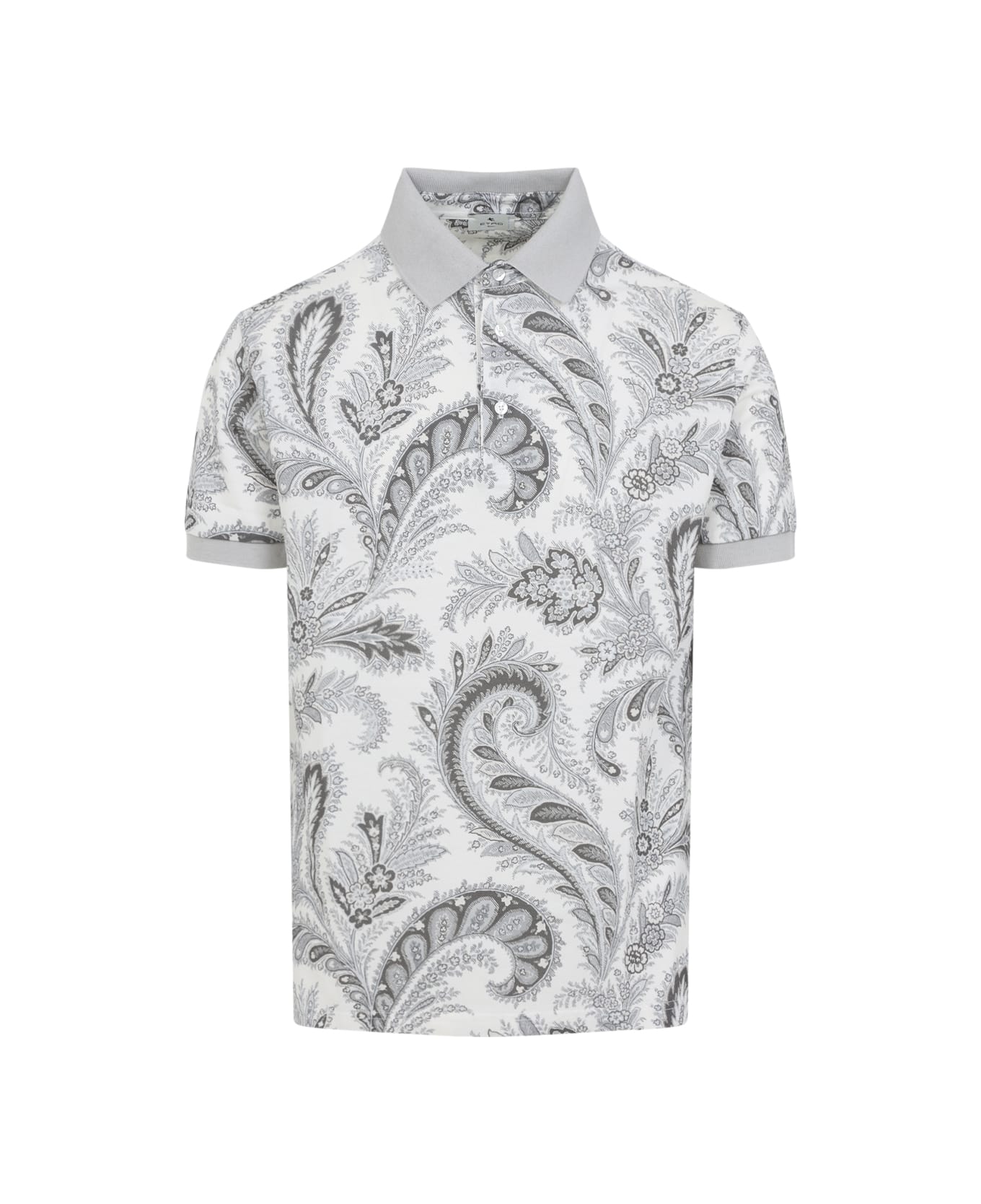 Etro Roma Polo - Stampa F.do Grigio