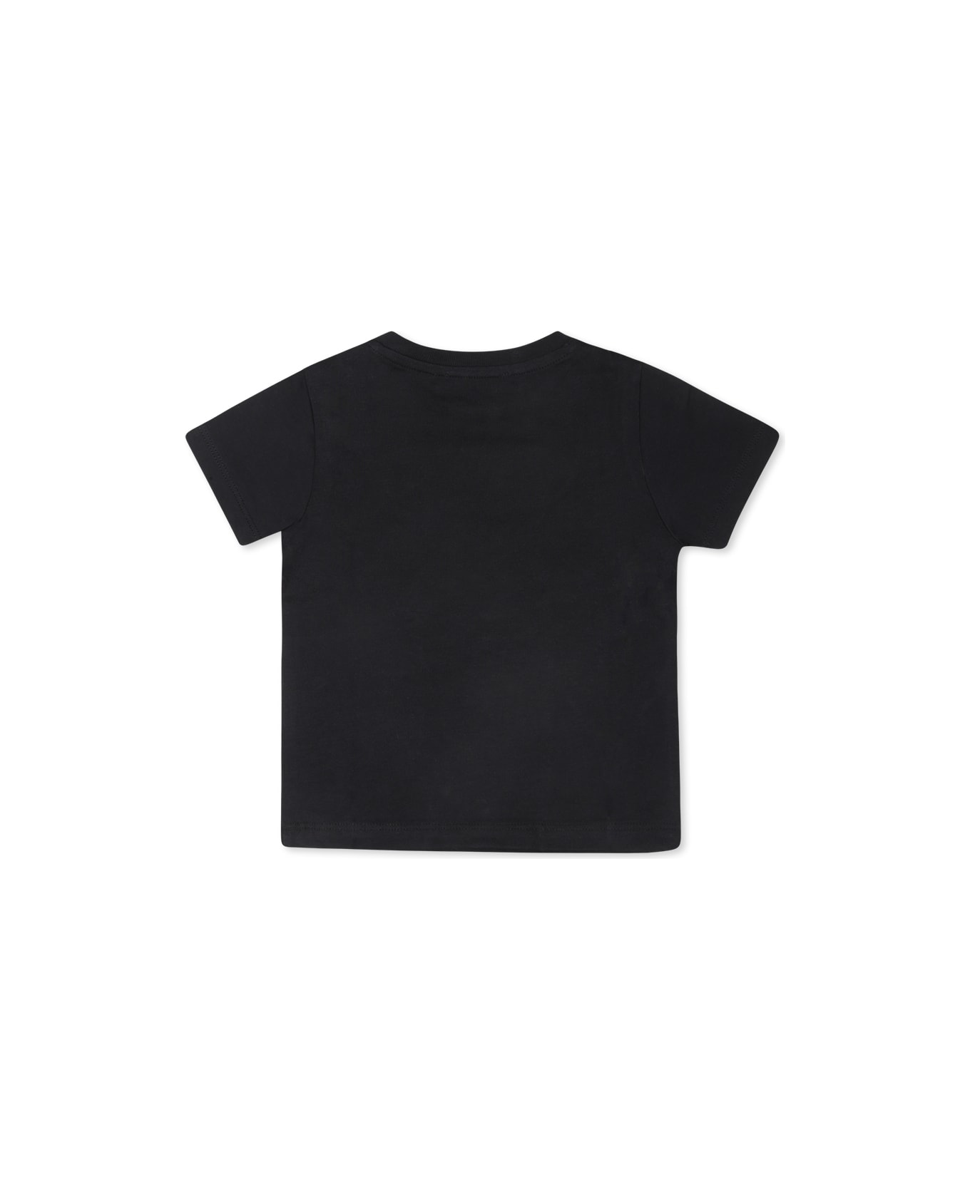 Balmain Black T-shirt For Babykids With Logo - Black