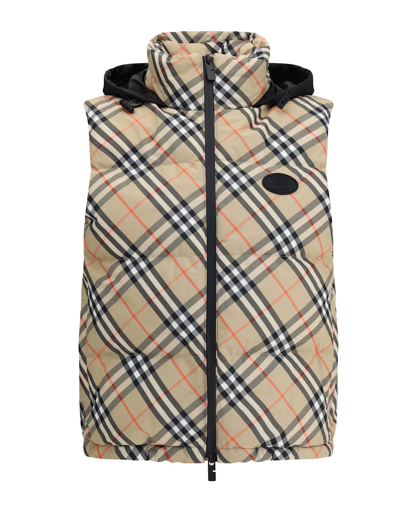 Burberry Check Vest Down Jacket