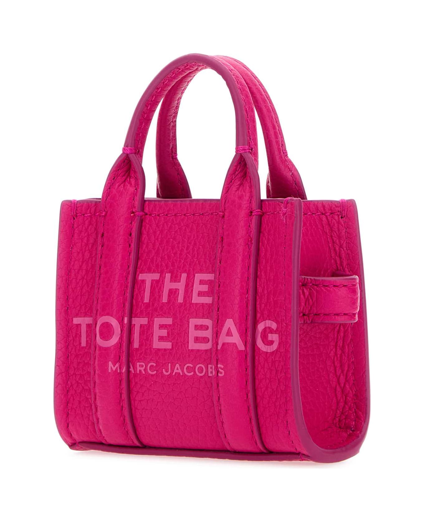 Marc Jacobs Fuchsia Leather Nano Tote Bag Charm - HOTPINK トートバッグ